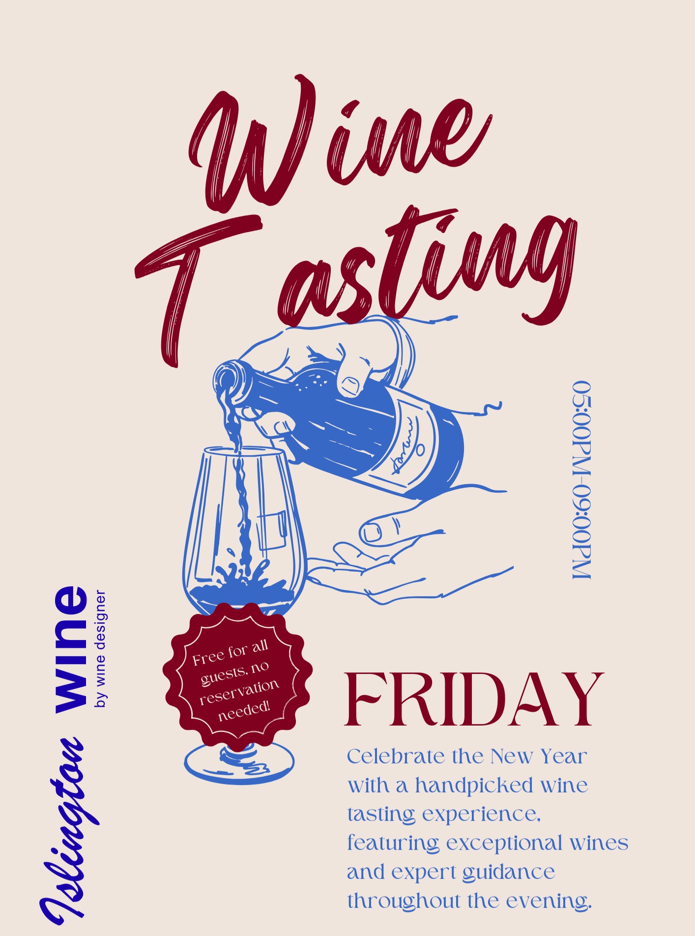 🍷 Islington Wine – Friday Wine Tasting Experience
Join us every Friday evening at Islington Wine for a relaxed and enjoyable wine tasting event where guests can explore a curated selection of exceptional wines. Our tasting sessions are designed for both wine enthusiasts and beginners who want to discover new flavours, learn about different wine styles, and enjoy a welcoming atmosphere.
🕔 Time: 5:00 PM – 9:00 PM
📍 Location: Islington Wine
🎟 Entry: Free for all guests – No reservation required
🍇 Wines: Handpicked premium wines from renowned wine regions
👨🍷 Experience: Guided tasting and friendly wine advice throughout the evening
During the evening, you’ll have the opportunity to taste a range of carefully selected wines while learning about grapes, regions, aromas, and food pairings from our team. Whether you prefer red, white, sparkling, or rosé wines, there is always something new to discover.
✨ Perfect for a casual evening with friends, wine lovers, or anyone looking to explore quality wines in a relaxed setting.
Come along this Friday and enjoy a unique wine tasting experience at Islington Wine.
#freewinetasting #islingtonwine #wineshop