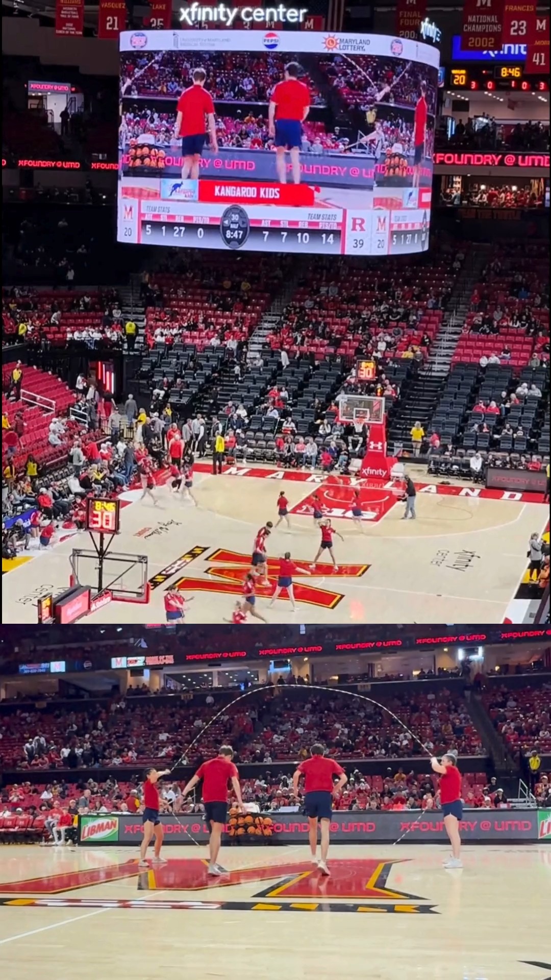 Choose your point of view Monday....floor, stadium seats, jumbotron.