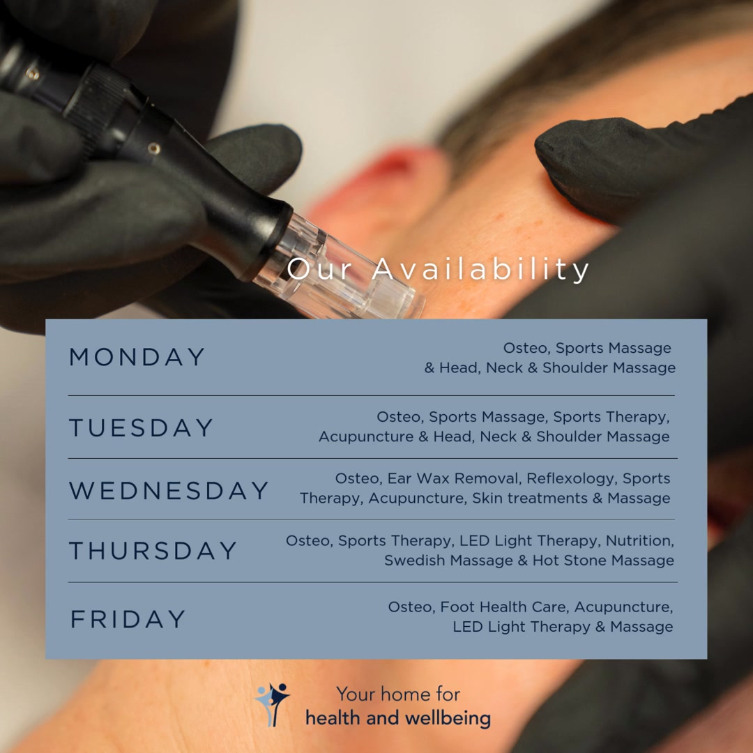 The sunshine is definitely making more of an appearance these days - brighter days are on the way! If you're in need this week, please don't hesitate to call. We have availability for Acupuncture, Osteopathy, Massage, Foot Health Care, Ear Wax Removal, Reflexology, Vitamin & Skin Consultations, Reformer Pilates, Yoga and more. To see specific appointment times, or to book yourself in, just visit our website (link in our bio) or call us on 01256 770022 and we'll be happy to help 😊 #physicalbalance #basingstokeclinic #thestudioatphysicalbalance #osteopathybasingstoke #massagetherapybasingstoke #acupuncturebasingstoke #sportstherapybasingstoke #foothealthcarebasingstoke #reflexologybasingstoke #advancedelectrolysisbasingstoke #earwaxremovalbasingstoke #ledlighttherapybasingstoke #sportsmassagebasingstoke #fullbodysportsmassagebasingstoke #podiatrybasingstoke #vitamininjectionsbasingstoke #cryotherapybasingstoke #nutritionbasingstoke #hotstonemassagebasingstoke #swedishmassagebasingstoke #indianheadmassagebasingstoke #aromatherapymassagebasingstoke #headneckandshouldermassagebasingstoke #sportsmassagebasingstoke #reformerpilatesbasingstoke #pilatesbasingstoke #yogabasingstoke