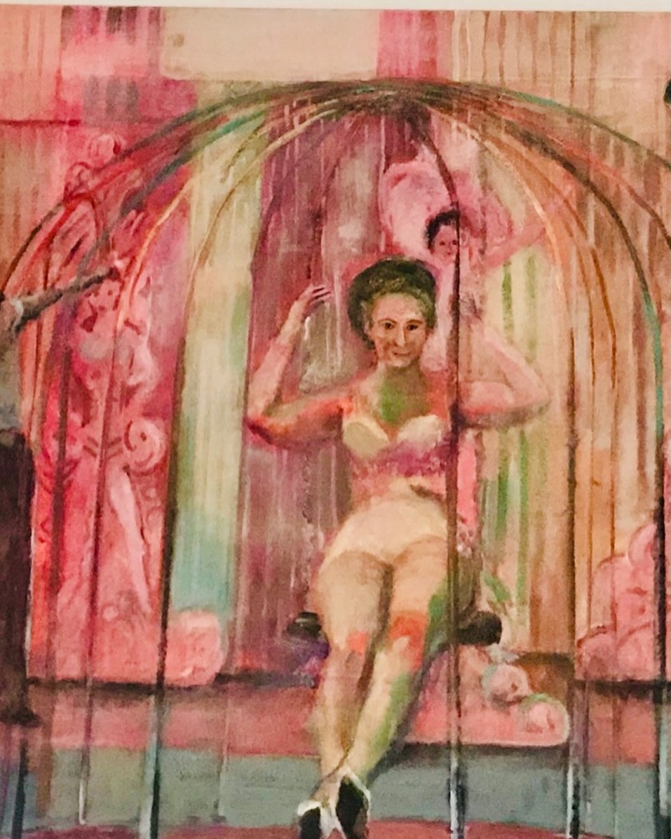 J’ai peint cette peinture - en 2019 - en hommage à notre grand-mère Mammy qui a vécu en cage. Je dédie la journée de demain à toutes les femmes qui ouvrent les portes . Bravo à toutes ! 96/130 cm acrylique et sable sur toile. Sold. #journéedelafemme #femmesartistes #journéedelafemme #journéedesdroitsdesfemmes