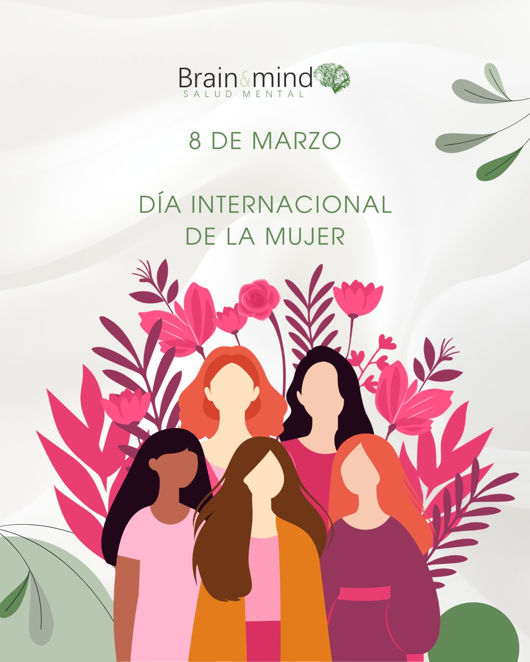 8 de marzo | Día Internacional de la Mujer
Hoy es un día para reconocer las historias, los esfuerzos y las luchas de millones de mujeres que, en distintos espacios, siguen abriendo camino.
También es un momento para reflexionar sobre las brechas que aún existen y sobre cómo estas impactan la vida, las oportunidades y la salud emocional de muchas mujeres.
Hablar de salud mental también implica hablar de igualdad, de escucha y de espacios seguros donde las mujeres puedan desarrollarse, expresarse y ser acompañadas.
Sigamos construyendo conversaciones que ayuden a comprender, visibilizar y transformar.
#diainternacionaldelamujer #saludmental #equidaddegenero #mujeres #brainandmind