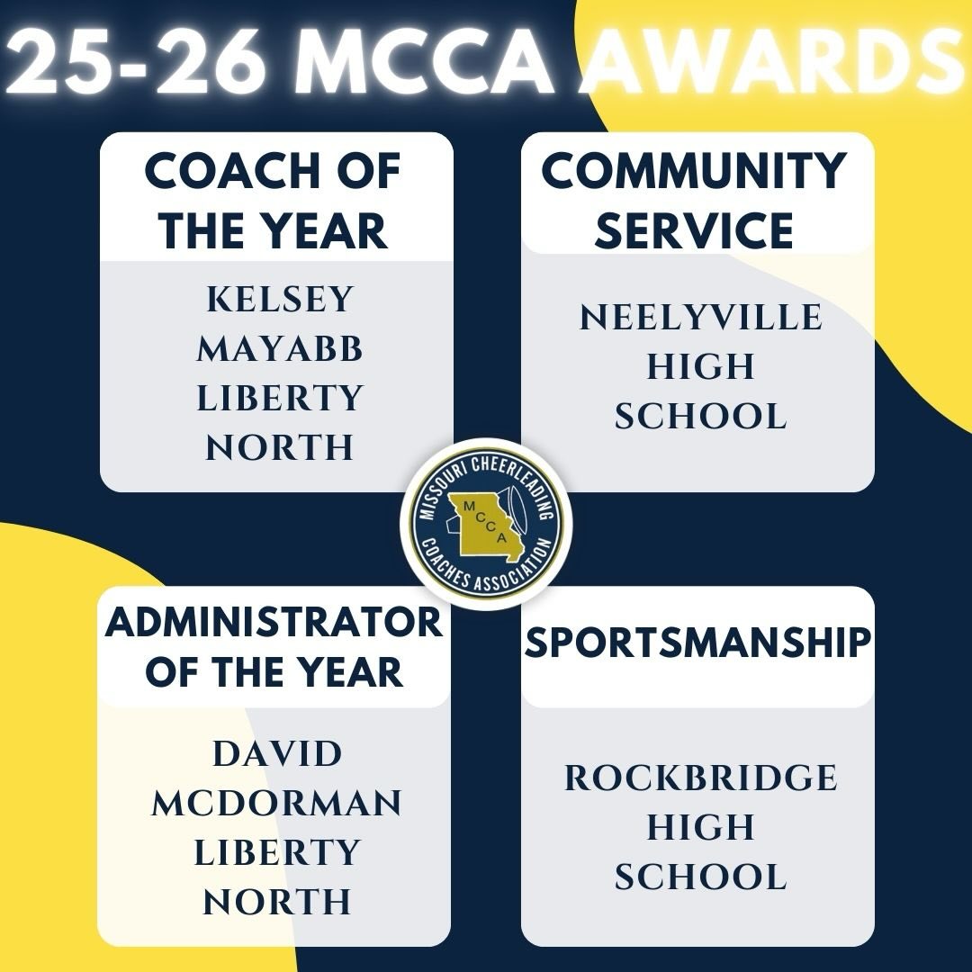 Congratulations to our 2025-2026 MCCA Award Winners 💙💛