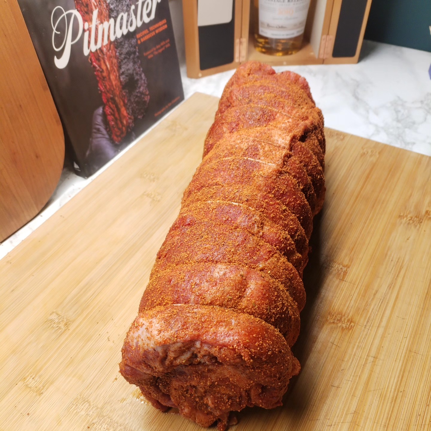 Pork Neck, fillet, with Cranberry sauce, chorizo bits, onion, sweet pepper & brie.
Rolled up tied and rubbed up with kinders Bourbon Peach Rub
#bbqsauce #bbq #bbqlife #bbqlovers #bbqtime #bbqribs #foodie #bbqfood #bbqnation #foodporn #bbqporn #food #bbqchicken #grilling #barbecue #pulledpork #grill #ribs #brisket #sauce #bbqparty #bbqlove #bbqseason #bbqpork #bbqsmoker #bbqlover #bbqrub #delicious #instafood #smokedmeat