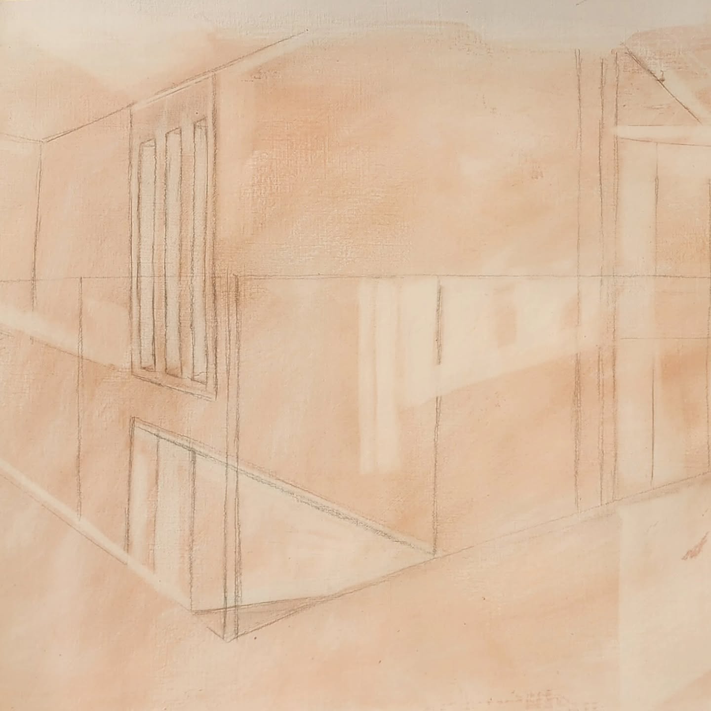 Barely there... Thresholds: doorways, corridors, foyers, landings and other empty interior public spaces that premise a transition...
Kx
#nzart
#artcollector
#artbuyer
#wip
#provisionalpainting