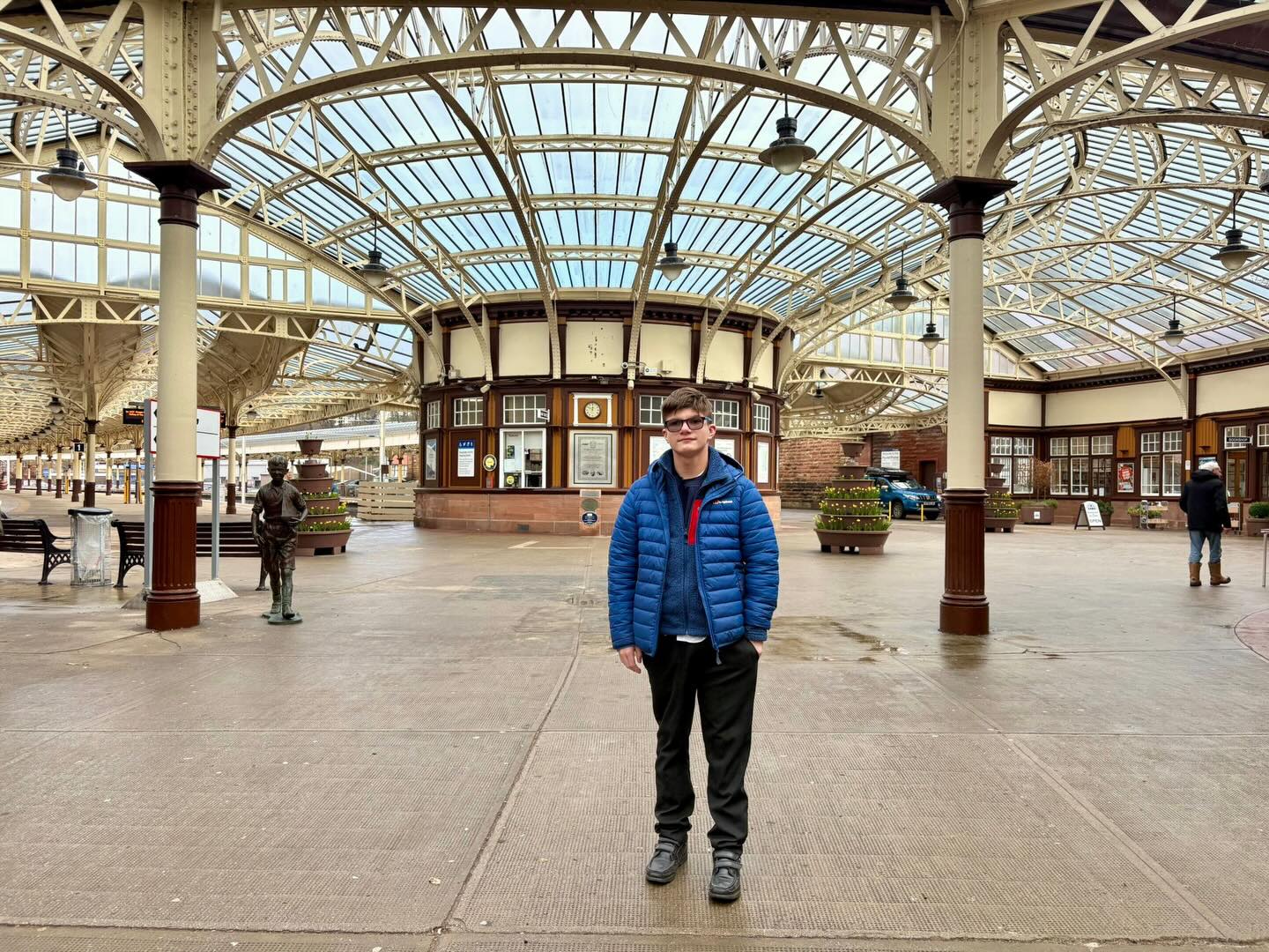 Maison enjoyed a trip to #wemyssbaystation yesterday