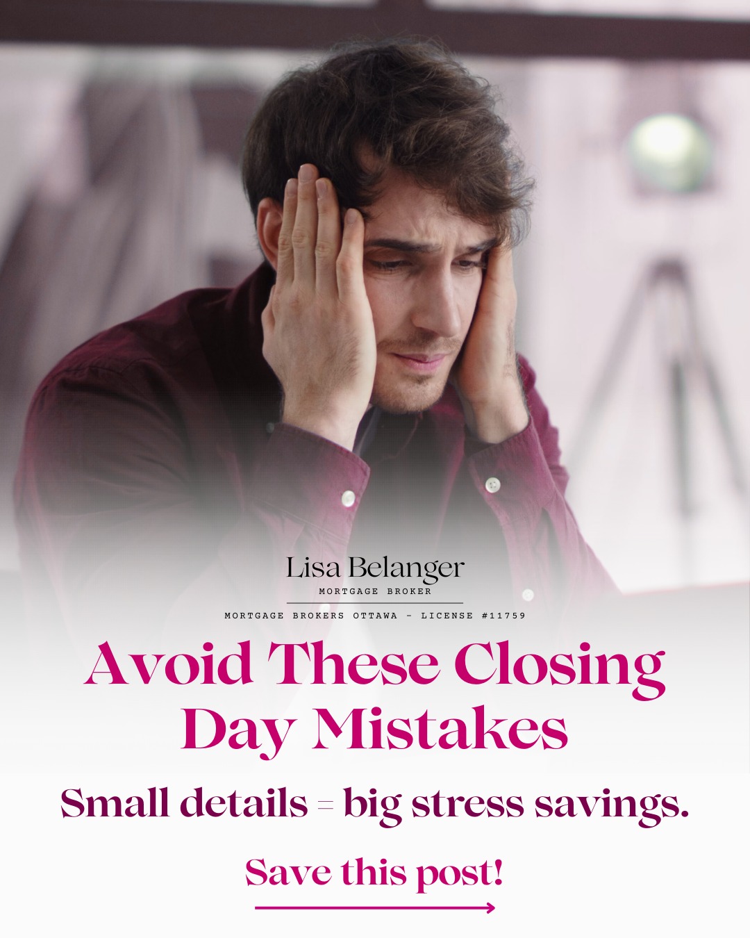 Closing day doesn’t have to be stressful — but certain mistakes can cause expensive delays and unnecessary panic.
This post highlights the biggest pitfalls I see as a mortgage broker (like choosing the wrong day!) and how to avoid them so you can enjoy a smooth, drama‑free closing.
👀 If you want your closing day to go perfectly, keep this one handy.
💾 Save this post
📤 Share with anyone closing soon
#mortgagebroker #mortgage #realestate #ottawa #tips