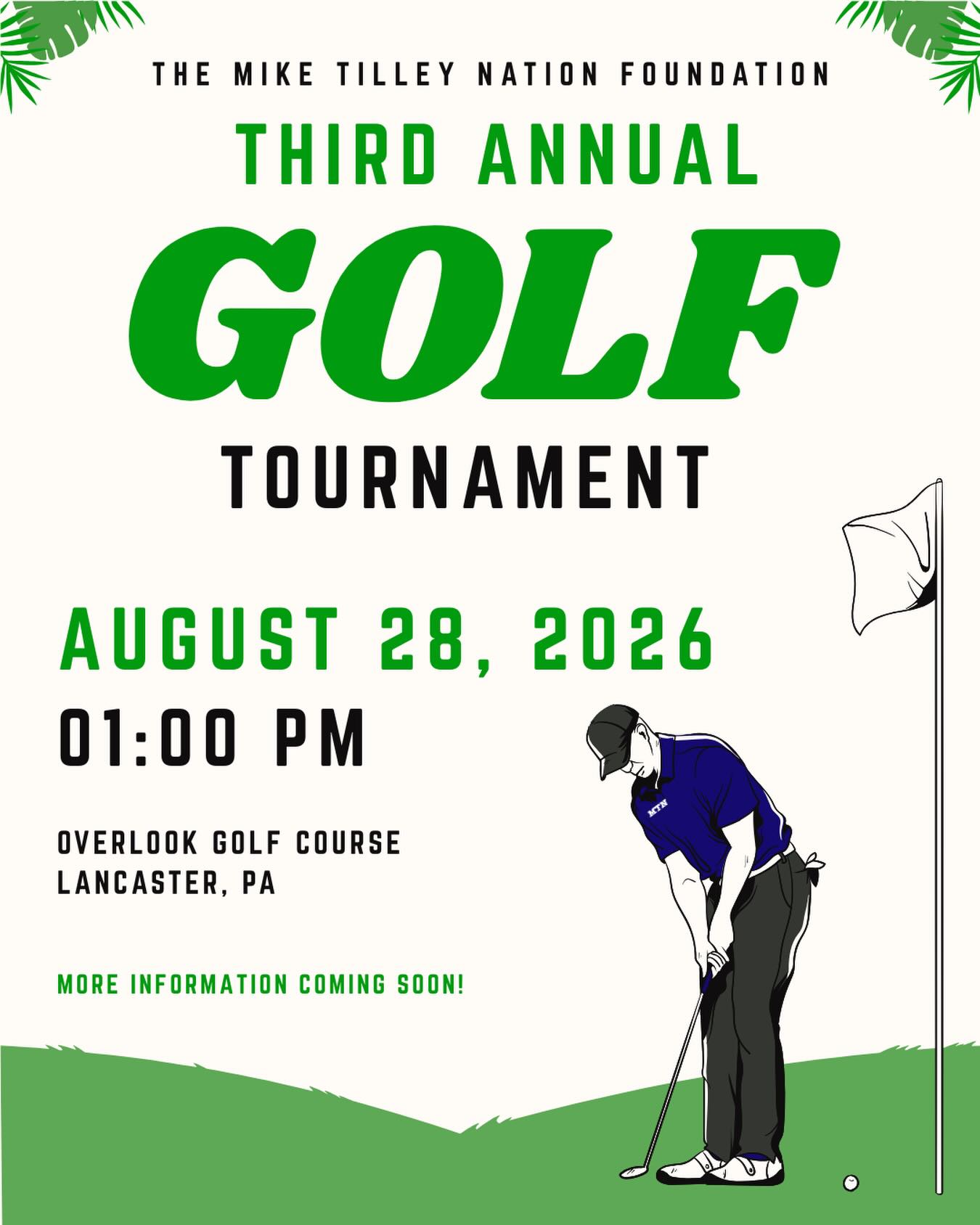 This beautiful weather has us ready to hit the course! ⛳️
Save the date for MTN’s Third Annual Golf Tournament on August 28th at 1 p.m. at the Overlook Golf Course in Lancaster, PA.
Mark your calendars, and start working on that swing! More details are coming soon 🏌️♂️🏌️♀️