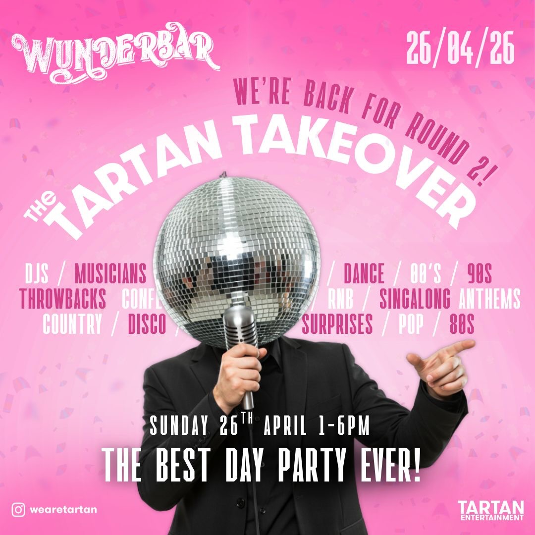 🎉🕺❗️DAY PARTY TICKET GIVEAWAY❗️💃🎉
Do you want to win tickets for you and your crew to our day party on Sunday 26th April at Wunderbar from 1-6pm ?
We are giving away 5 tickets to the party 🎉
To enter simply…
🕺LIKE this post
💃FOLLOW @wearetartan
🪩TAG your party crew in the comments below. 1 comment = 1 entry.
You can enter as many times as you like so get commenting!
🕵️T&C’s - This competition will close 8pm on Friday 20th and the winner will be contacted directly within 24 hours with their tickets
If you’ve already bought tickets and win the competition, we will refund you for the tickets you’ve purchased.
Best of luck and see you on the dancefloor! 🎉💃🕺🪩🤞x
Tickets are available in link in bio 👀