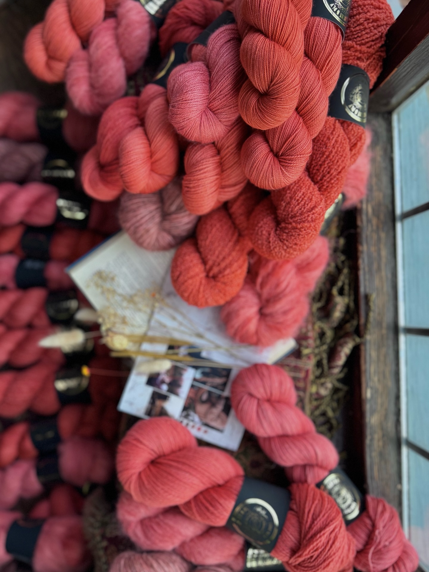Comfort, or something like it ✨🖤
Our reformulated peachy pink now with added oomph!
Shown on bases:
1. All bases
2. Nsw bases
3. 75/25 Sock
4. Boucle DK
5. Corridale Woolen Sport
6. Suri Silk DK
7. Suri silk lace
8. Alpaca Cotton Dk