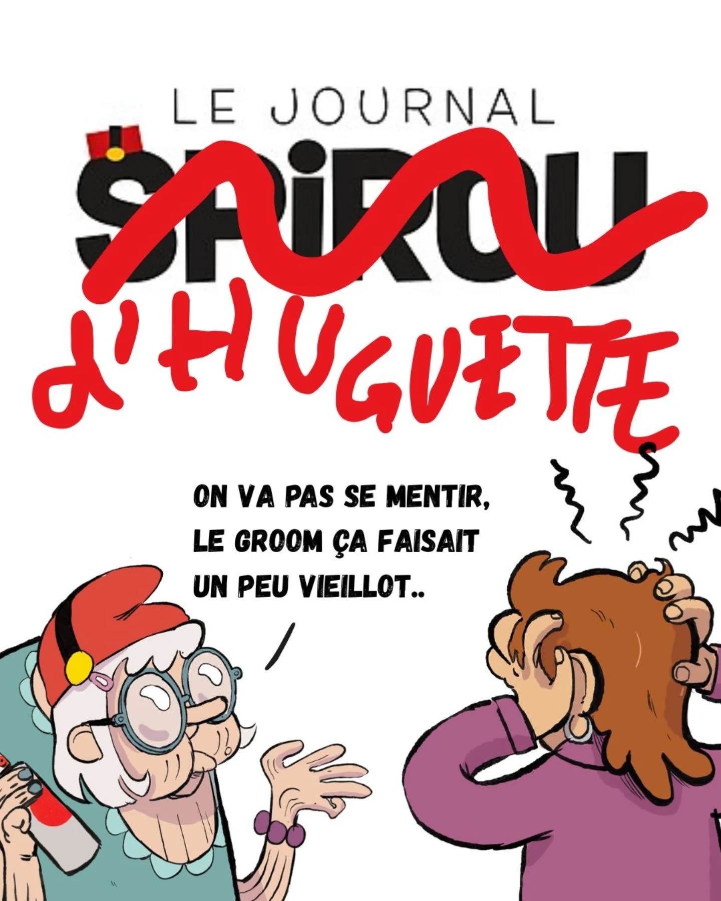 ✨🧓🏻 J'ai ma série dans SPIROU !!!🐱✨
Je suis évidemment hyper content d'enfin vous annoncer que Huguette, le personnage que j'ai créé il y a quelques années et que vous aviez pu voir naitre (à 88 ans) sur mes stories insta à l'epoque, va désormais profiter de sa retraite en BD dans le journal de Spirou !
🗓️ À partir du 18 mars, mais plus officiellement du 8 Avril, vous pourrez découvrir "Huguette et Croquette", une série 100% écrite et dessinée par mes soins, qui paraîtra toutes les semaines.
C’est un rêve d’enfant qui se réalise, moi qui à 8 ans plagiais leurs magazines avec mes copains (big up @opaf_invasion 😝), autant vous dire que j'y mets toute mon énergie ! (Sauf que maintenant je suis payé)
📢 Restez dans le coin : je partagerai très vite des extraits, des croquis et plein de trucs débiles dans mes stories.
💬 Petit sondage qui parmi vous lisait Spirou enfant et/ou maintenant ? (Et qui le lira juste pour Huguette et Croquette ? 😁)
#HuguetteEtCroquette #Spirou #BD #NouvelleSerie