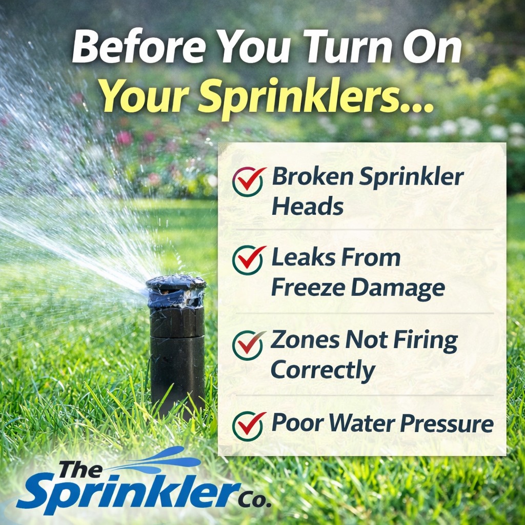 Spring temperatures are rising… which means sprinkler season is almost here 🌱
Before turning your system on, check for these common issues:
🚿 Broken sprinkler heads
💧 Leaks from freeze damage
⚙️ Zones not firing correctly
📉 Poor water pressure
Winter can cause hidden damage you won’t notice until your lawn starts suffering.
Starting the season with a properly working system means:
✅ Healthier grass
✅ Lower water bills
✅ Even watering coverage
A quick system check now can save you a lot later! Need help reach out to us today!
thesprinklerco.com
#TheSprinklerCo #SpringLawnCare #IrrigationSystem #HealthyLawn #CurbAppeal