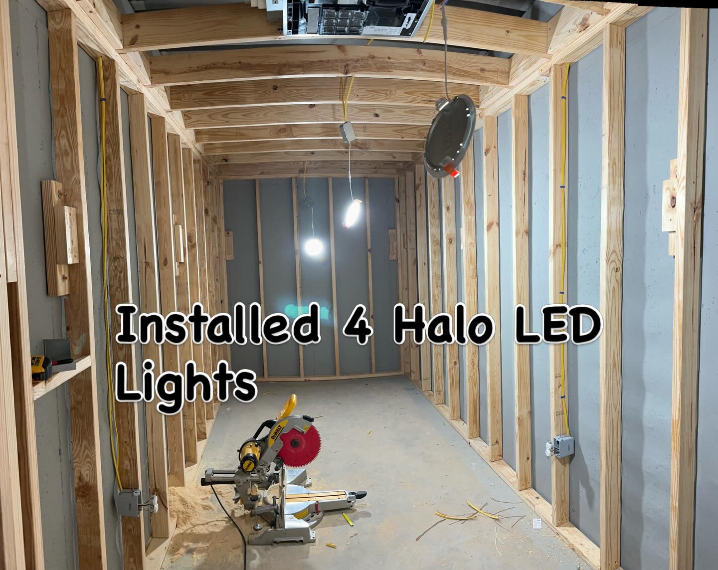 Today, we successfully completed the installation of power to an underground bunker for a valued client. The project involved wiring Halo LED can lights, installing four receptacles, and connecting the Energy Recovery Ventilation system to ensure a consistent supply of fresh air. Additionally, a dimmer switch was installed for the LED lights, along with two switches for the ERV system, one for on/off control and the other for adjusting fan speed between low and high settings. The next phase of the project will involve closing in the walls with drywall. If you are seeking a reliable company for your needs, consider contacting Handyman Elite/Property Management today at 678-343-0130. You can also visit our website at www.handymaneliteusa.com or find us on Facebook, Instagram, Yelp, and Google.
“WE GOT YOU COVERED“