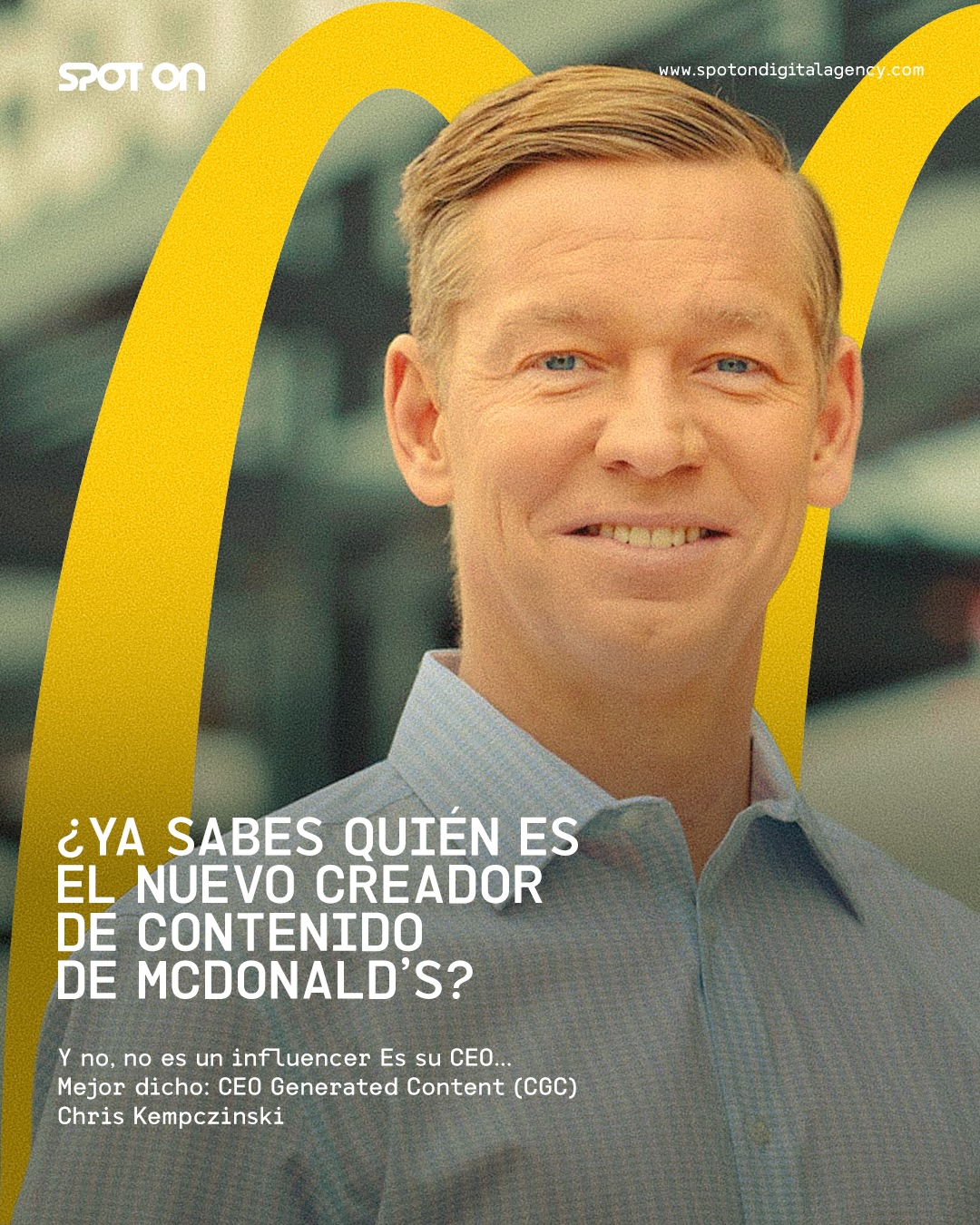 El nuevo creador de contenido de McDonald’s, es su propio CEO 👀
Chris Kempczinski está aplicando algo que veremos cada vez más: CEO Generated Content😌
Cuando el liderazgo aparece en redes:
la marca se vuelve más cercana, más creíble y más humana🧠
Porque hoy las audiencias no solo quieren ver productos.
Quieren ver quién está detrás de las decisiones.
¿Veremos más CEOs creando contenido en redes?