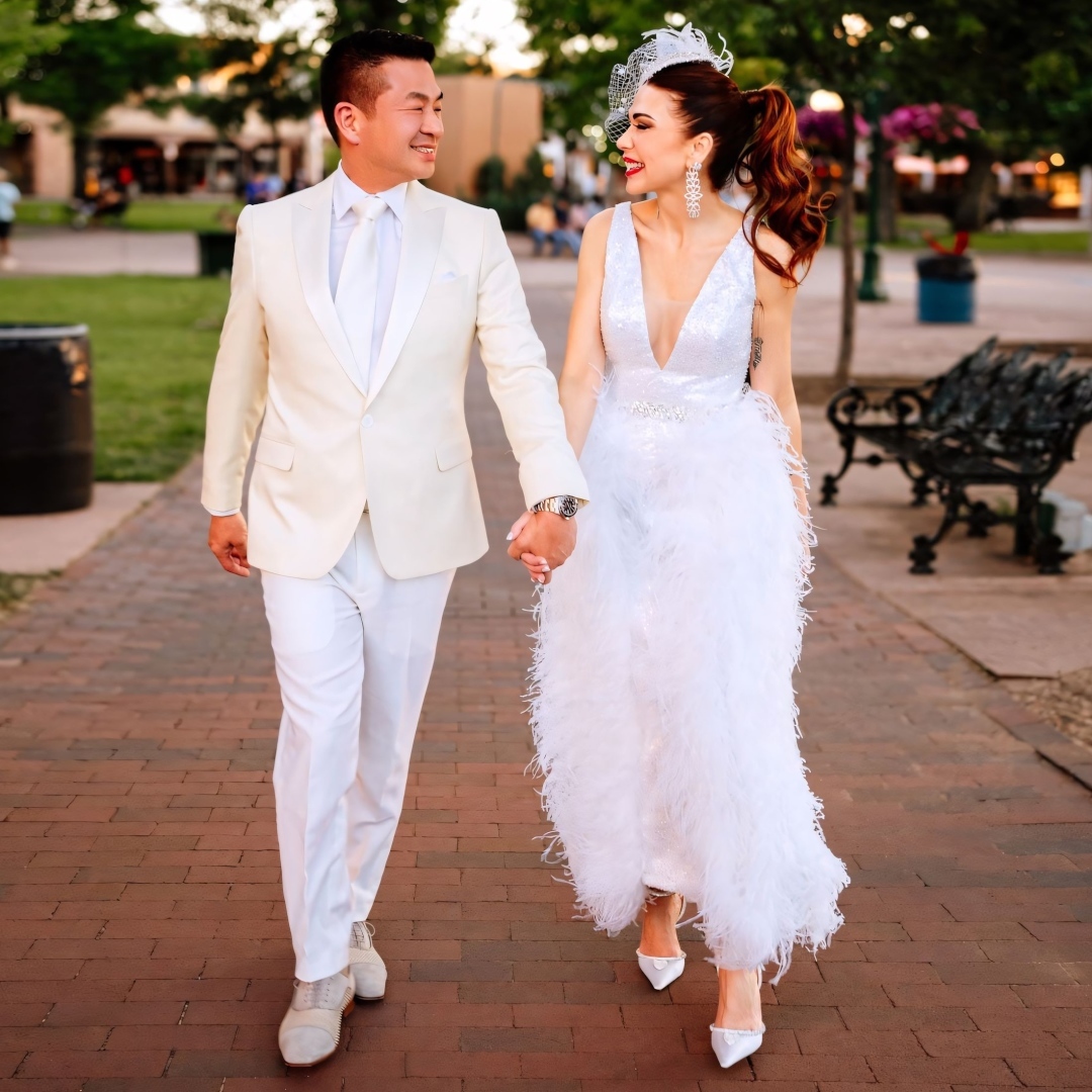 👰🎉💍 A Day to Remember! 💍🎉👰
We are still looking back at Shireen's & John’s magical wedding party 😍✨ Shireen, our stunning bride, looked like a dream in her custom-made gown from our TA Couture atelier. ✨ The intricate design featured a beaded top that sparkled like stars in the night sky, paired with a breathtaking skirt made of soft ostrich feathers that added an ethereal touch to her look. To cinch it all together, a dazzling rhinestone belt added a touch of glamour. 😍✨
But the pièce de résistance was the custom-made fascinator, crafted with love to perfectly complement the gown and showcase Shireen's vibrant personality. It was truly a work of art! 🌟
As we celebrated this beautiful day, we couldn't help but reflect on the love and happiness that filled the air. Shireen and her soul mate exchanged vows, and it was a moment we will cherish forever. ❤️🤵♀️🤵
Thank you, Shireen and John, for allowing us to be a part of your special day. Your wedding was a testament to love, friendship, and the joy of celebrating life's most beautiful moments. Here's to a lifetime of love and happiness! 🥂💖
@shireensandoval @surgjohn0723
📸: ramses__g
🤵: @mygroomsroom
#shireensandoval #EternalLove #WeddingBliss #UnforgettableMoments #JoyfulJourney #HappilyEverAfter #AtelierMagic #BridalCouture #BridalFashion #WeddingDresses #BridalStyle #WeddingGown #BridalInspiration #WeddingCouture #BridalBeauty #BridalElegance #WeddingFashion #BridalChic #CoutureBride #BridalDreams #BridalTrends #BridalGown #BridalGlam #BridalCollection #BridalWear #CoutureWedding #BrideFashion #BridalMagic #designedinmiami #tacouturemiami