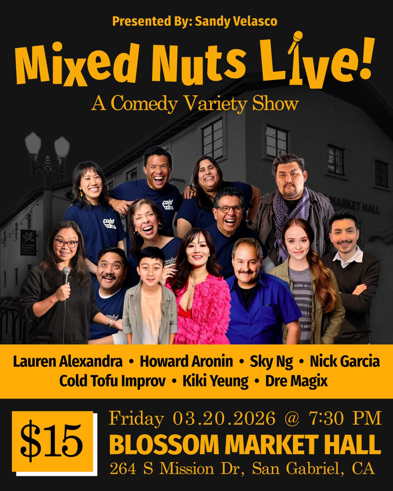 We are SO BACK! THRILLED to be performing once again @mixednutslive! Check us out with these amazing artists on Friday, March 20, 7:30pm!
#coldtofuimprov #mixednuts #improv