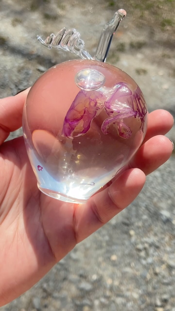 Have you eaten your apple a day? 🍏
I’m starting to get the hang of sealing these diaphonized rats by @thatdeadguy666
Hoping to have all your snacks ready for this Saturdays launch at 9am est. available on my website www.sarahaband.com/shopupdate
#oddity #diaphonized #glassblowing #glassart #curiousity