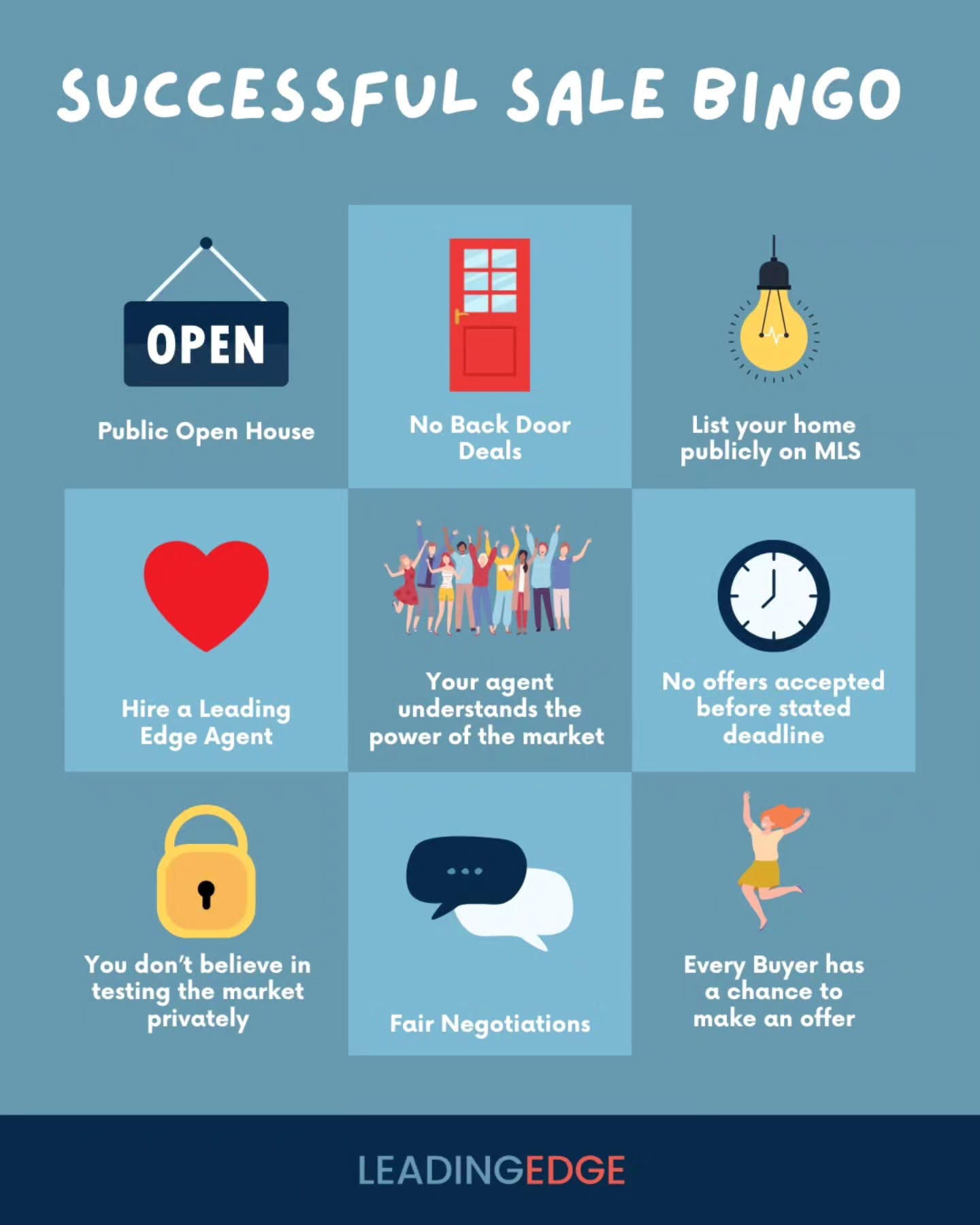 There's a difference between an agent who works for you and one who works around you. While some REALTORS® hide your listing to make their job easier, we expose it to make your bank account bigger. Every qualified buyer deserves a shot at your home - because you deserve every possible offer.
Ready for an advocate, not just an agent? Leading Edge delivers results, not restrictions.