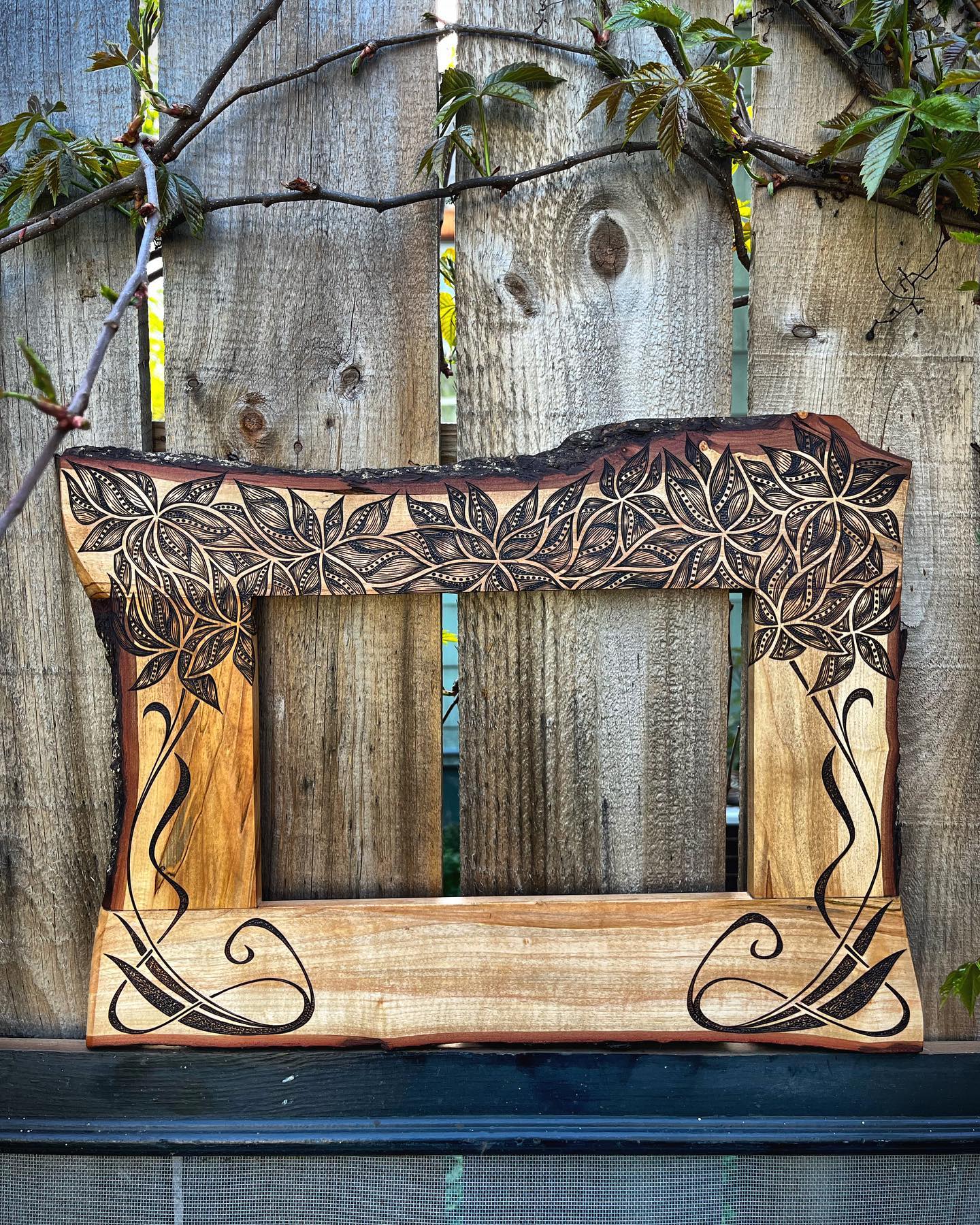 Another frame ready for the mirror 😎
Had some art nouveau inspiration for this one ✨
.
.
.
.
.
.
.
#kcapurasdesign #pyrography #pyrographyart #pyrographyartist #woodart #woodartist #woodburning #woodburningartist #woodburningart #woodporn #burnedbyhand #freehand #abstract #abstractart #woodcraft #originaldesign #oneofakind #femalewoodworker #naturalstyle #homedecor #boho #bohohome #statementpiece #wallart #mirror #frame #artofinstagram #artporn #michigan #localartist @razertip @odiesoil