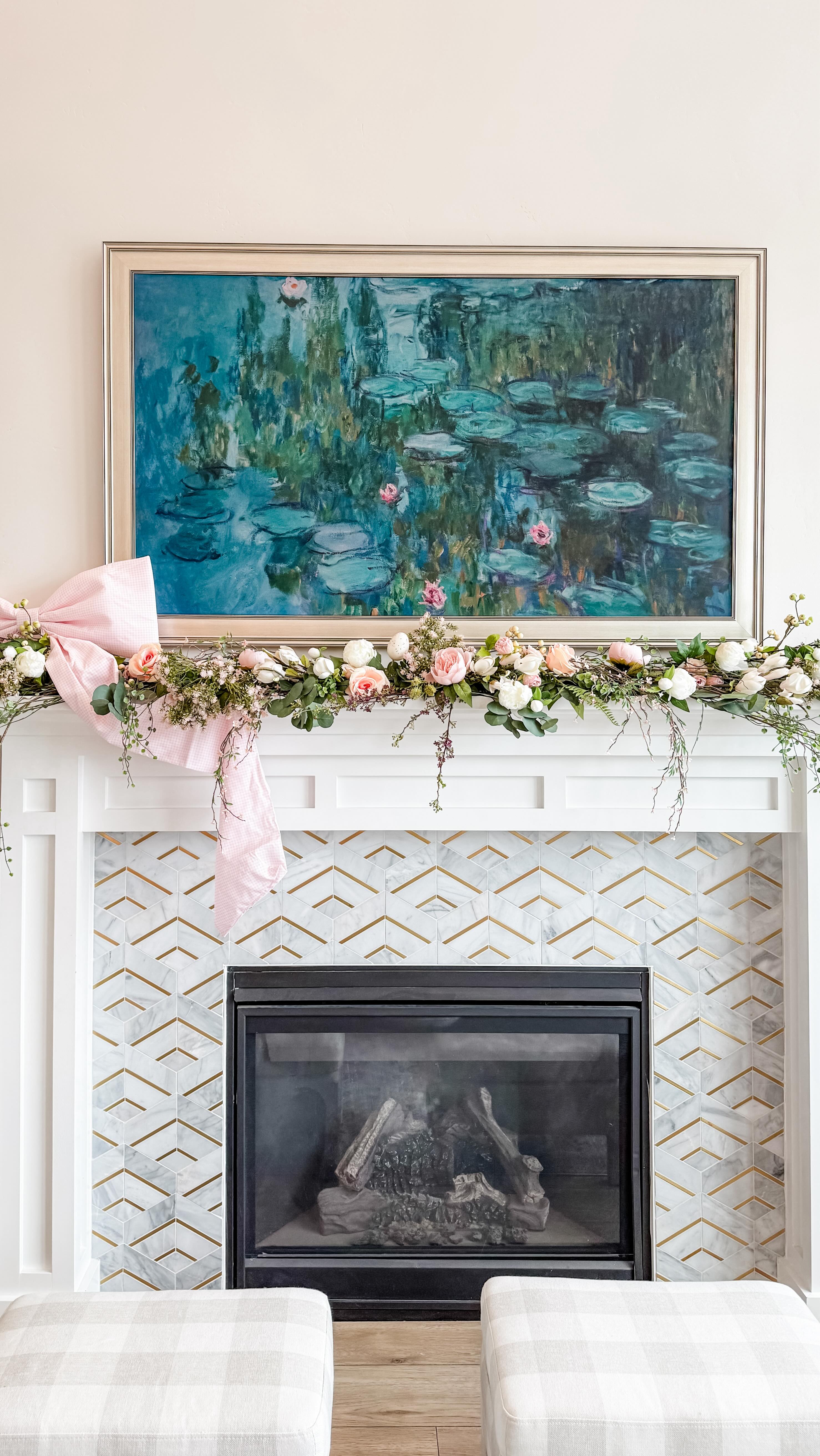 Spring has sprung and the house is slowly getting its seasonal refresh.
I love keeping things subtle—layering in a few Easter touches like this garland and bow, soft spring colors, and pieces that feel fresh but still timeless. It doesn’t take much to make a space feel like the season has arrived.
A few thoughtful details, a nod to Easter, and suddenly the whole house feels lighter and ready for spring.
#spring #springdecor #easter #easterdecor #easterdecoration