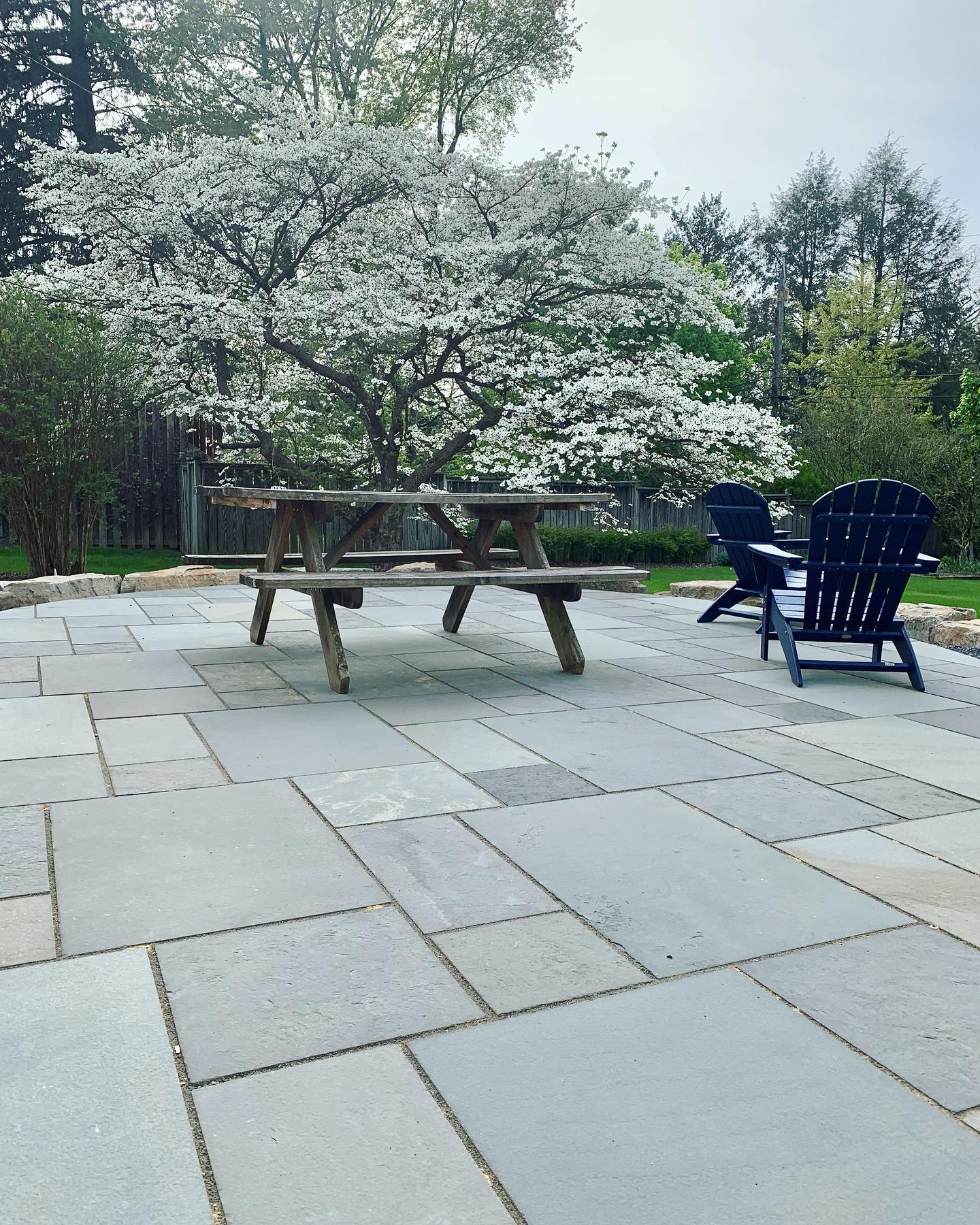 Throwback to a flagstone patio our crew installed this spring.
-
-
-
#tbt #outside #patio #outdoorliving #paflagstone #flagstone #bluestone #hardscaping #landscapersofinstagram #statecollege #pennstate #landscaper #yondermountain #conservation