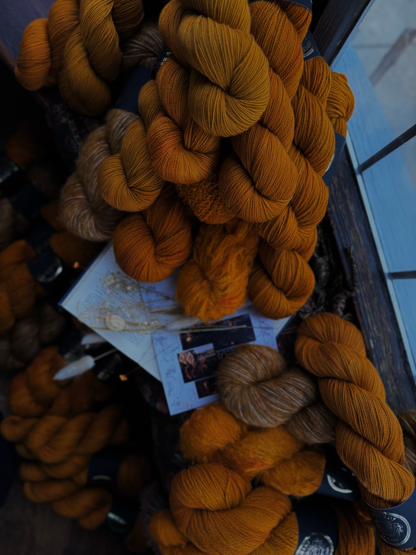 The chair that waited 💛
The strongest sunniest yellow I have ever dyed. It is pure egg yolk joy 😂 I know yellow isn’t for everyone, but I feel like this might be the one for some of you!
Shown on bases:
1. All bases
2. NSW bases
3. Alpaca silk cashmere
4. Suri Silk lace
5. Suri silk DK
6. Corridale Woolen Spun sport
7. The alchemy
8. Alpaca cotton dk
9. Boucle DK
10. 75/25 Sock