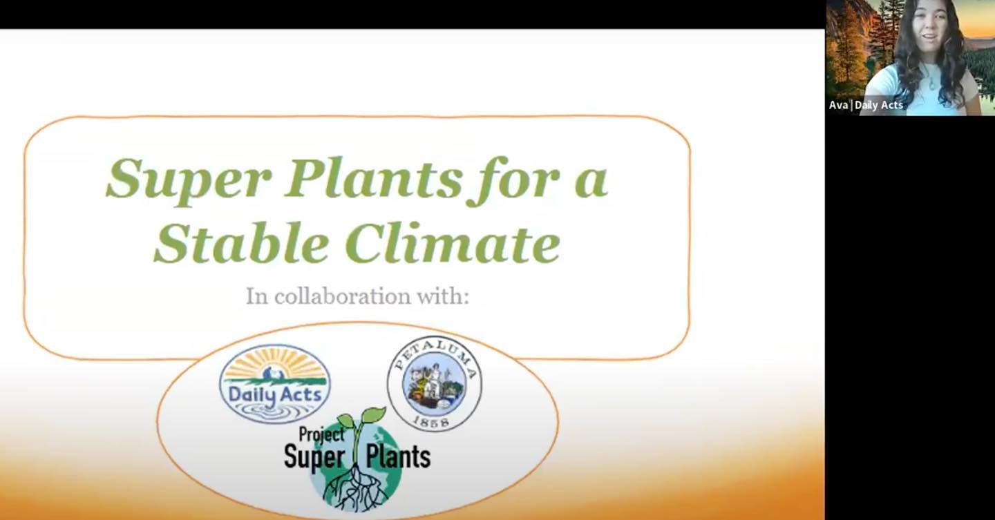 We really enjoyed our recent presentation and discussion with @dailyacts! We shared the story behind Project Super Plants, carbon gardening tips, and what we’ve learned as youth activists. You can watch the recording here: https://m.youtube.com/watch?v=uB6va-rm71s!