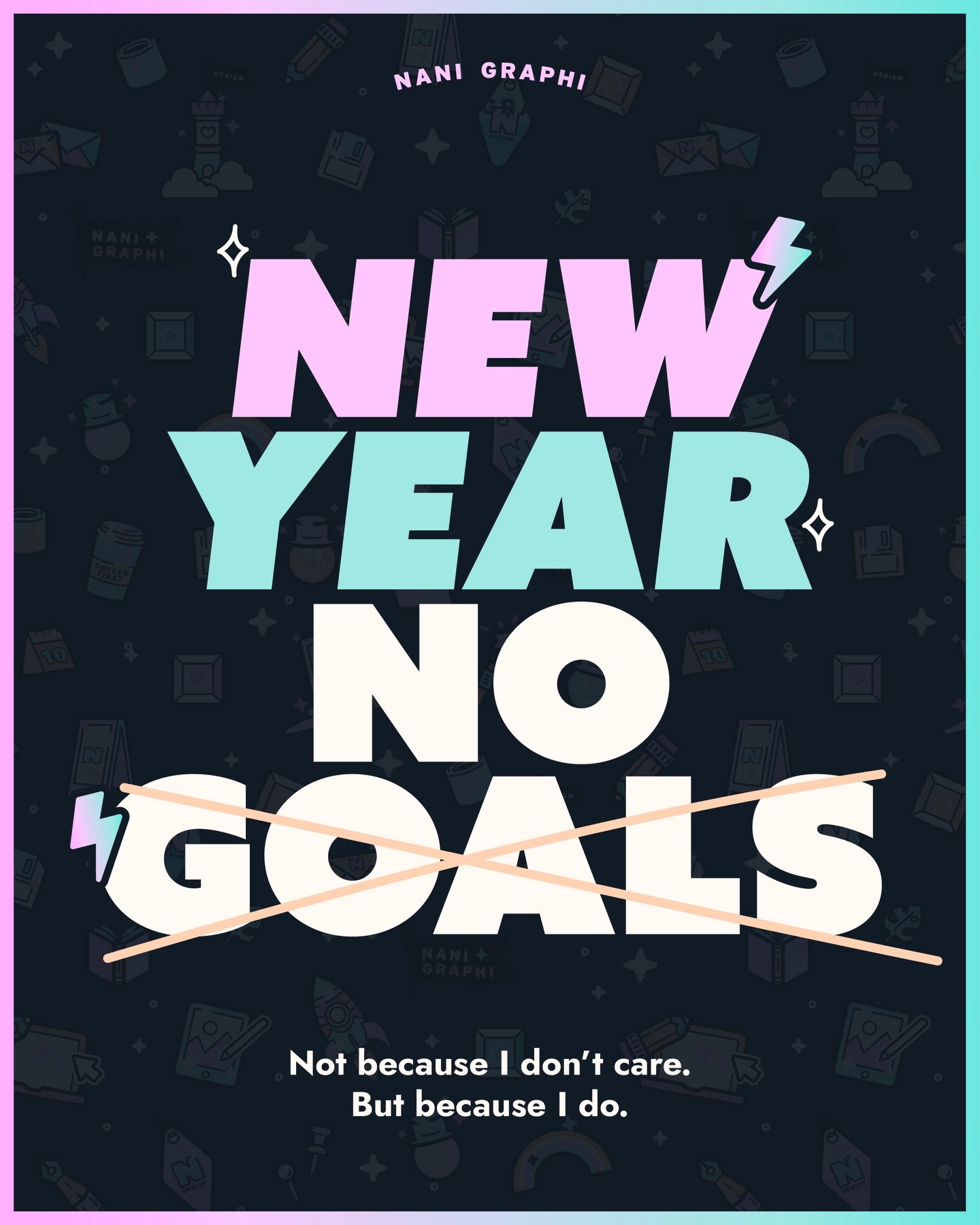 A new little chapter here. 👇🏻
No big goals, no pressure, no chasing numbers.
This space is going back to something simpler for me. Creating, sharing when I feel like it, posting a drawing, a mascot, a project, a random idea… without thinking about algorithms, how many stories I should post, or whether something will “perform”.
Less rules.More fun.More creativity.
Instagram used to feel like a playground, and that’s the energy I want again.
So this is my reminder for the year ahead:not chasing goals here.
Not because I don’t care.But because I do. 💛