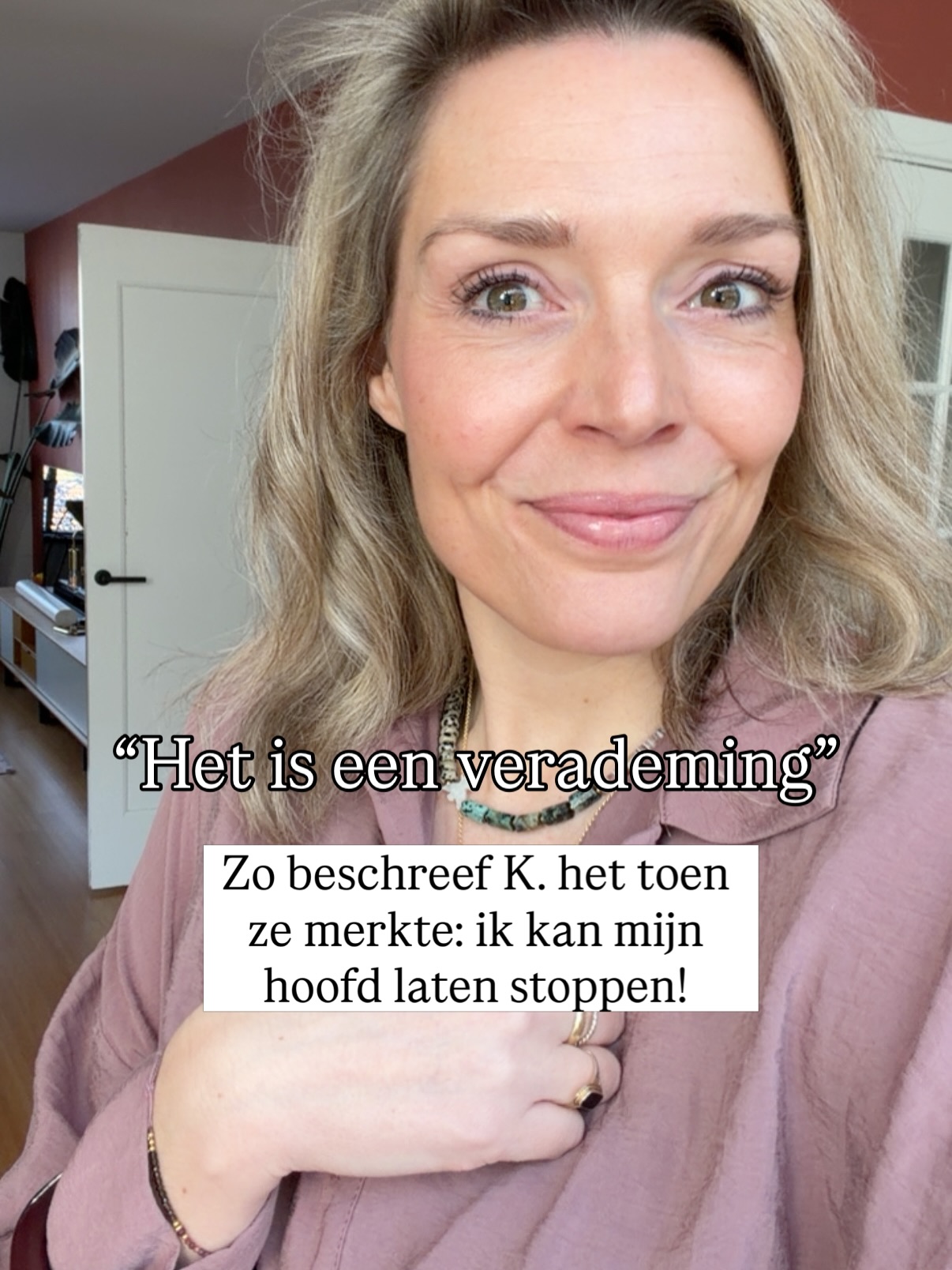 Deze vrouw en de transformatie die ze doormaakt is zo fantastisch! 🤩
Ze vertelde me: “Als mijn hoofd maar doorgaat, zit het zooo knettervol. Ik kan nu bewust shiften naar berusting.”
Zulke doorbraken zijn zó geweldig in mijn samenwerkingen met klanten 🙏🏻
Hoe minder je probeert alles te controleren en beïnvloeden, hoe meer energie je overhoudt om te focussen op wat er echt belangrijk voor je is.
Nu, op dit moment van je leven.
Als je wil onderzoeken hoe dit voor jou kan werken: je bent welkom in m’n DM, dan denk ik met je mee ✌️