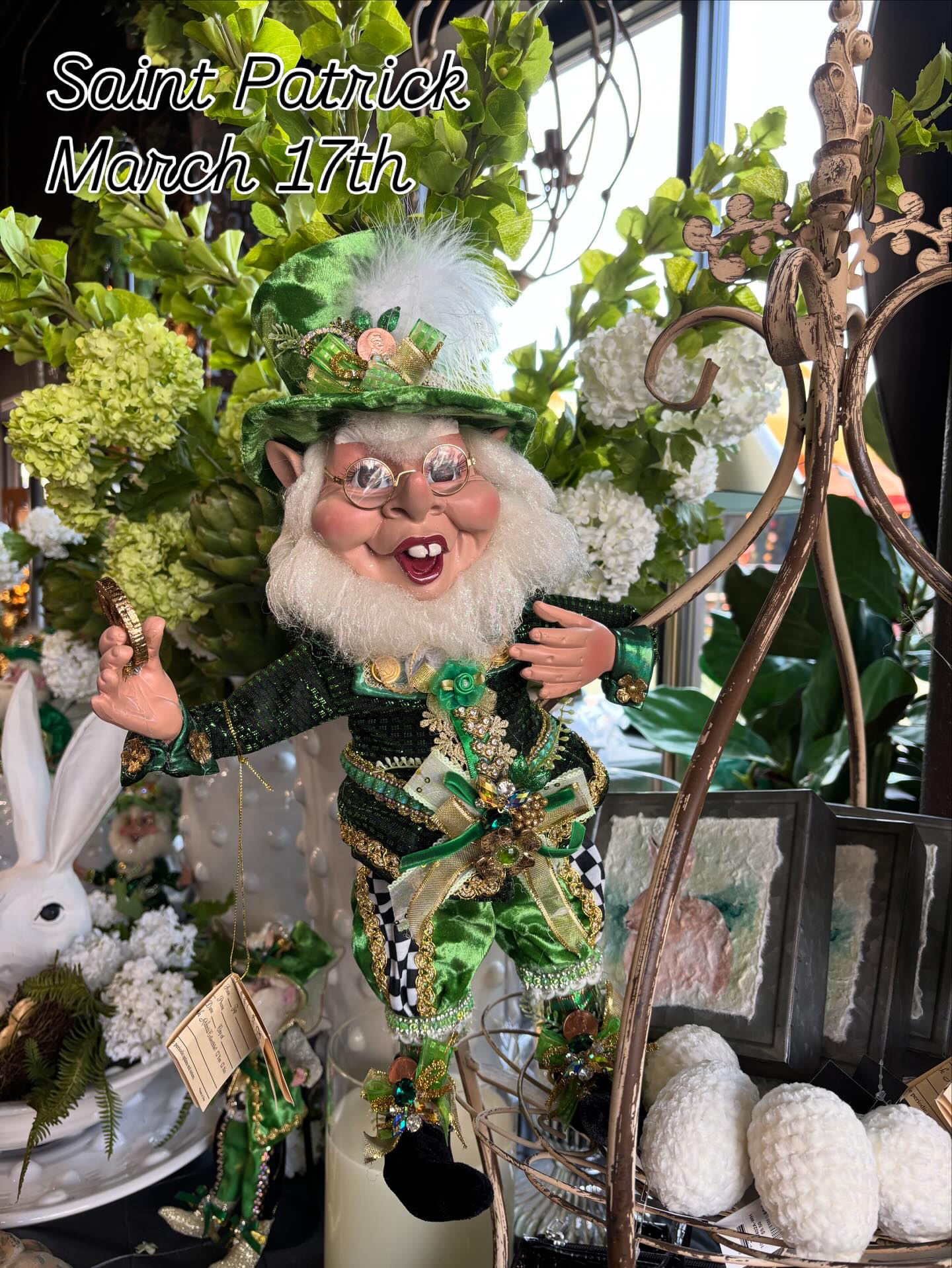 We have so much for you to enjoy,
Lots of new and Beautiful products.
Hope to see you soon!
,#saintpatricksday☘️ ,#easter ,#rabbits ,#pigs ,#florals