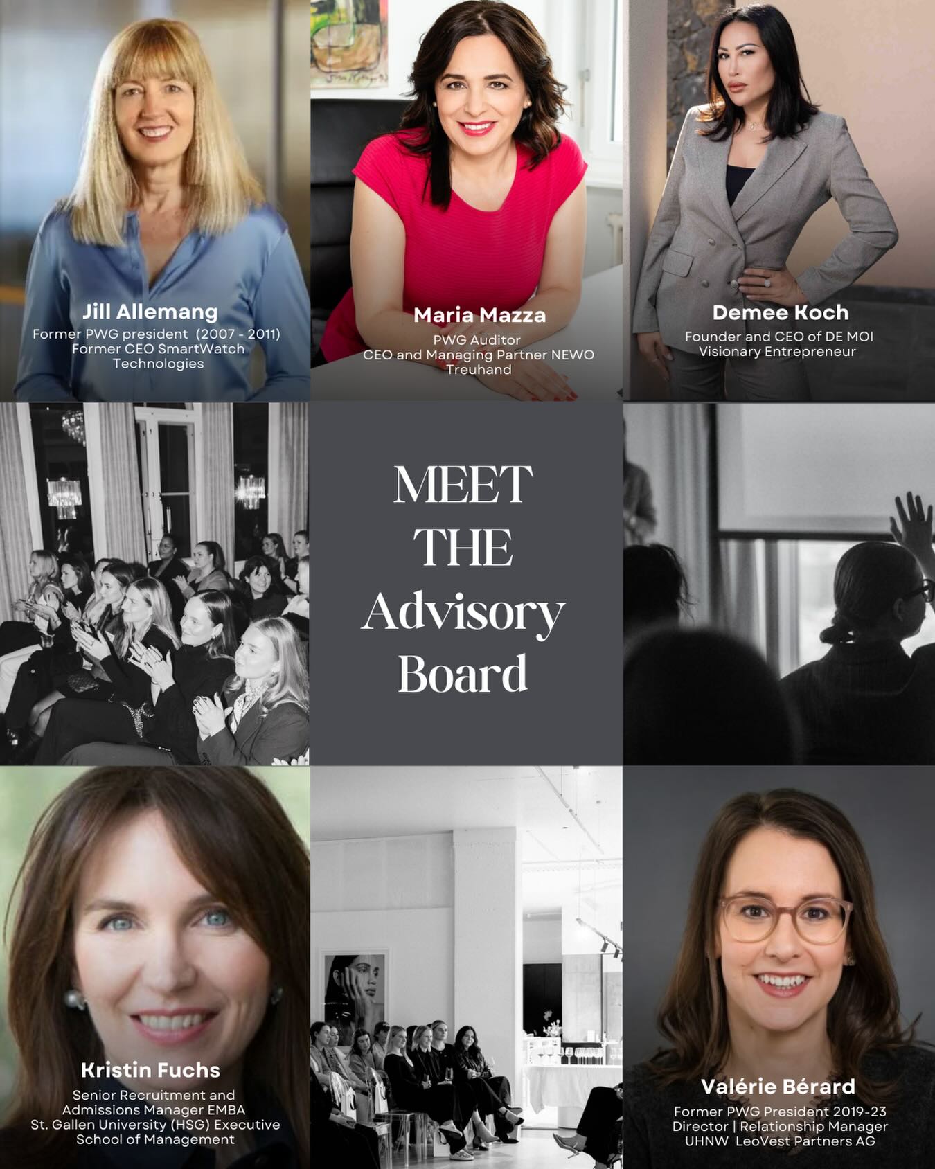 Great communities don’t happen by accident 🌎🇨🇭they are guided by purpose.
At PWG Zurich, our Advisory Board helps ensure that purpose remains clear. By sharing their experience, perspective, and strategic insight, they support the Executive Committee in shaping a community where professional women can connect, grow, and lead.
Their role is not only to advise, but to challenge ideas, inspire progress, and help keep PWG aligned with its mission.
Stay tuned to get to know more about PWG’s Advisory Board