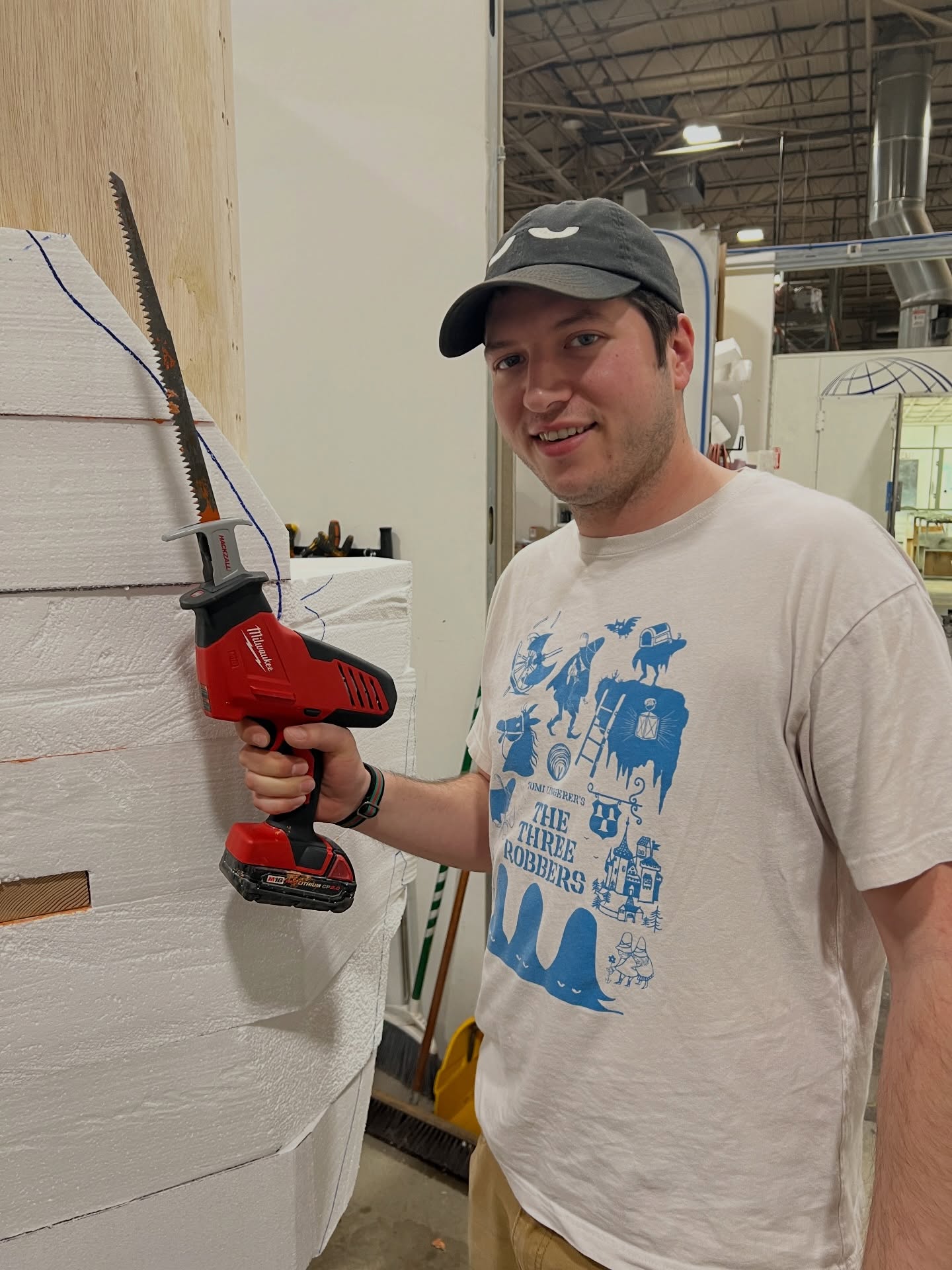 At The Rabbit hOle we make all of our exhibits with a wide variety of materials and tools. 🛠️ In honor of National Worship Your Tools Day (3/11), we asked our artists and fabricators to share their favorite.
Dylan - Hackzall
Susan - Boss Laser Cutter LS-3655
Eric - trigger-operated insulation foam dispenser
Blake: the smallest paint brush in The Rabbit hOle
Mac - welder
Nathan - sewing machine
Jordan - die-grinder
Jacob - clamps
Regina: scaffolding
Travis - mechanical pencil
Leigh - vice grip
Greg: band file
Jeff: floor scrapper
Scott: measuring tape
Kelli (not pictured): lining paint brush