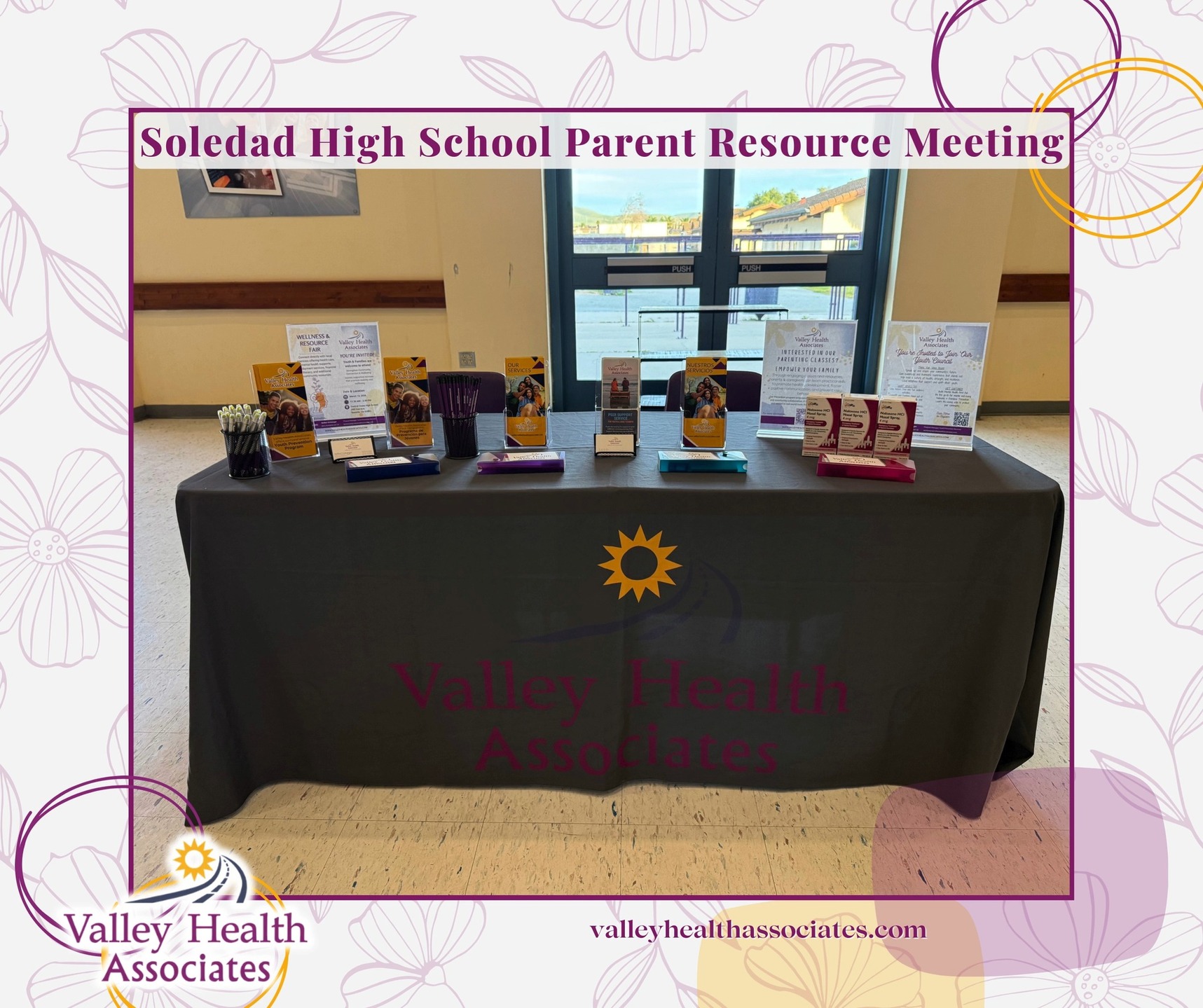 Our Youth Prevention Services Program Manager had the pleasure of attending the Soledad High School Parent Resource Meeting to discuss available programs to support the community's students. She was able to share about the importance of substance use prevention and intervention with the School Board Members, faculty, and parents.
If you want to learn about VHA's services, visit valleyhealthassociates.com
#ValleyHealthAssociates #VHA #Outreach #MontereyCounty #NonProfit
