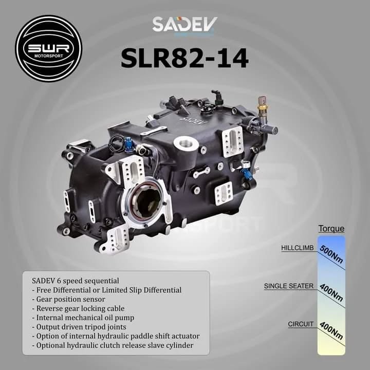 🏁⚙ SADEV 2WD TRANSAXLE TRANSMISSIONS ⚙🏁
Available on order through SWR Motorsport, these 2WD transaxle gearboxes are a must have for the single seater and endurance cars, boasting strength and reliability where you need it!
The SLR75-14 & SLR82-14 both provide a wide range of ratios and differential settings, allowing you to get that exact setup on track.
Please feel free to contact us for any information, pricing or advice!
#sequential #Gearbox #SADEV #circuit #Transmission #sadev #Transmissions #circuitracing #Gearboxes #hillclimb #sadevtransmissions #Racing #Hillclimb #Circuit #SWR #Competition #SWRMotorsportUK #UK #gearbox #sequentialgearbox #SWRMotorsport #transmission #swr #winning #motorsport #racing #PaddleShift #motorsports #competition