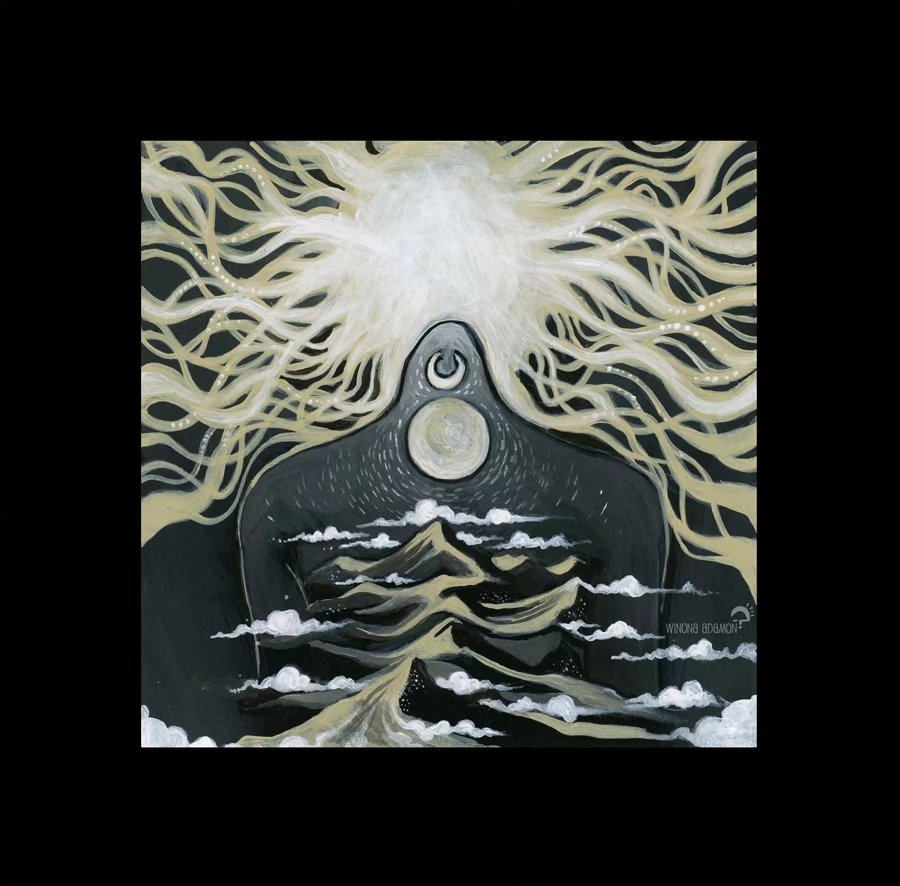 ~* Oeuvre au Noir #2 *~
🇫🇷 ☉ La deuxième petite peinture à l'acrylique sur papier noir de format 10x10 - je me suis basée sur une autre recherche à la peinture faite à la même époque de février/mars (... mais.... que je n'ai pas encore montrée ici...) et celle-ci a de particulier que, pour moi, il s'agissait d'un paysage de désert/montagne menant vers un dos féminin, ses cheveux répartis en rayons lumineux dominant deux "astres" lunaires.
Et v'là t'y pas qu'à cause d'un détail de liseré laissé en noir, la plupart des gens ayant vu cette au oeuvre noir-ci y voit une sorte de cyclope ou titan étrange, ayant pour tête ce qui pour moi représentait la nuque du dit dos.
Ce que je trouve plutôt drôle, au final 😄
☉ Et vous, vous êtes plutôt team titan cyclopéen ou dos de divin féminin ?
-
🇬🇧 ☉The second small acrylic painting on 10x10cm black paper - I based it on another research painting I did around the same time in February/March (... but.... which I haven't shown here yet...) and this one has the particularity that, for me, it was a desert/mountain landscape leading to a female back, her hair divided into luminous rays dominating two lunar "stars".
And now, because of a black border detail, most people who have seen this black work see a sort of strange cyclops or titan, whose head is what for me represented the nape of the female back.
Which I find rather funny, actually 😄
☉ And you, are you more team cyclopean titan or back of divine feminine?
-
Acrylique sur papier noir, 10x10cm et présentés dans des cadres de 20x20cm
Acrylic on black paper, 10x10cm, presented in 20x20cm frame
-
--
---
🏷️ nigredo - melanosis - albedo - leucosis - citrinitas - xanthosis - rubedo - purpling - iosis -alchemical - As above so below
#alchemy #alchimie #alkaheist #asabovesobelow #divinefeminine #divinefemininerising #traditionalart #acrylic #acrylicpainting #fantasy #fullcirclemoment #illustration #contemporarypainting #illustrationdrawing #traditionalillustration #art #artwork #frenchartist #artistefrancaise #womenartists