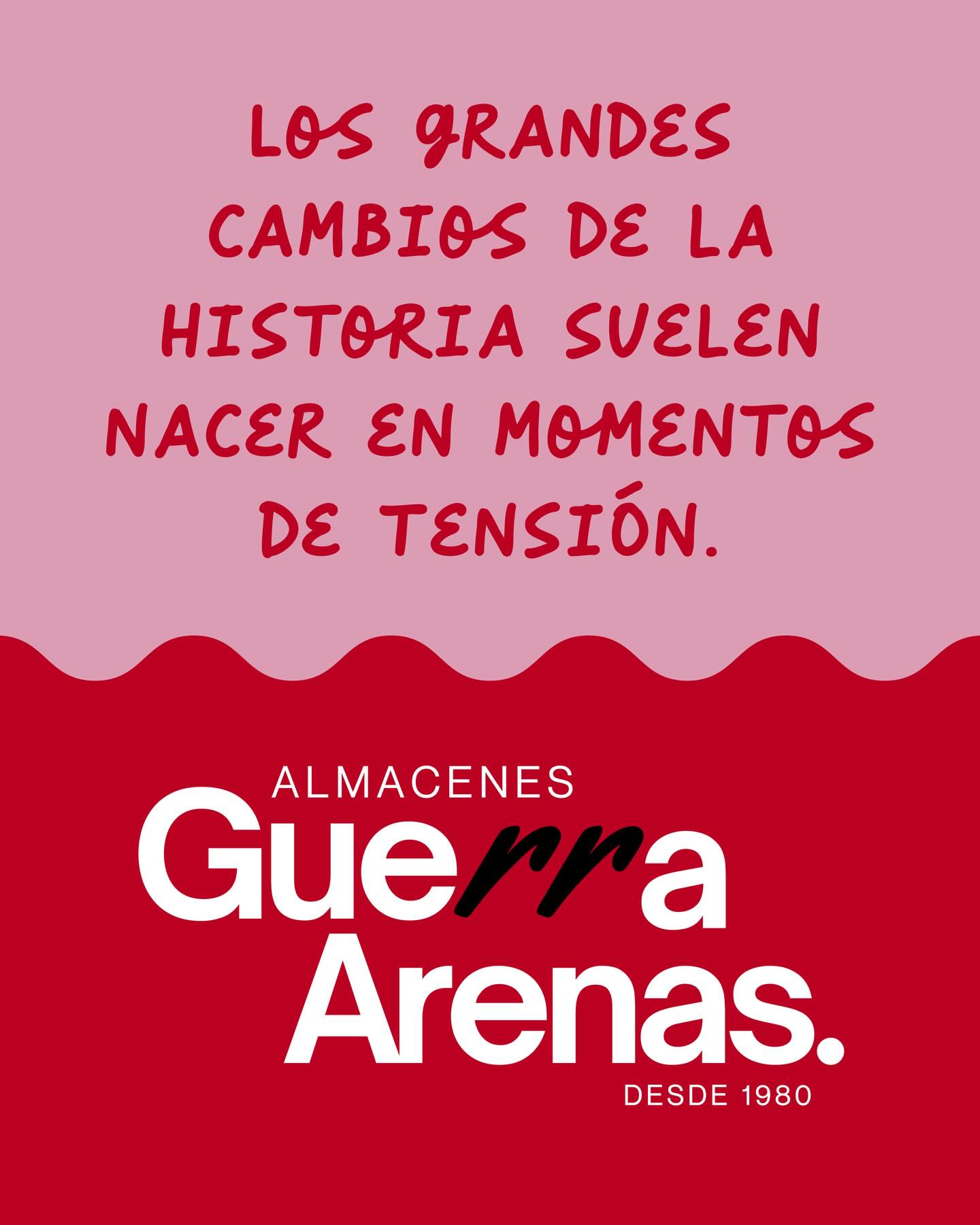 En hostelería hay una regla no escrita.
Cuando cambia la cerveza…
todo se mueve.
Y cuando eso ocurre empiezan las llamadas,
los acuerdos se replantean
y las distribuidoras defienden su territorio.
Una pequeña guerra silenciosa.
En medio de ese momento,
Almacenes Guerra Arenas decidió hacer algo que llevaba tiempo sobre la mesa:
Actualizar su identidad. ✨
No para parecer nuevos.
Sino para que su imagen estuviera a la altura de lo que llevan siendo más de 40 años.
Una empresa que ha construido una posición fuerte distribuyendo Coca-Cola y que ha sabido mantenerse en un sector donde nadie te regala el sitio.
El nuevo logotipo es más limpio.
Más directo.
Más sólido.
Pero tiene un pequeño detalle que lo dice todo.
La “rr” de Guerra, convertida en una garra.
Un gesto sutil que conecta con el nombre…
y con el carácter de una empresa que lleva décadas defendiendo su lugar.
Porque en algunos sectores
si quieres seguir arriba…
más vale tener garras.
