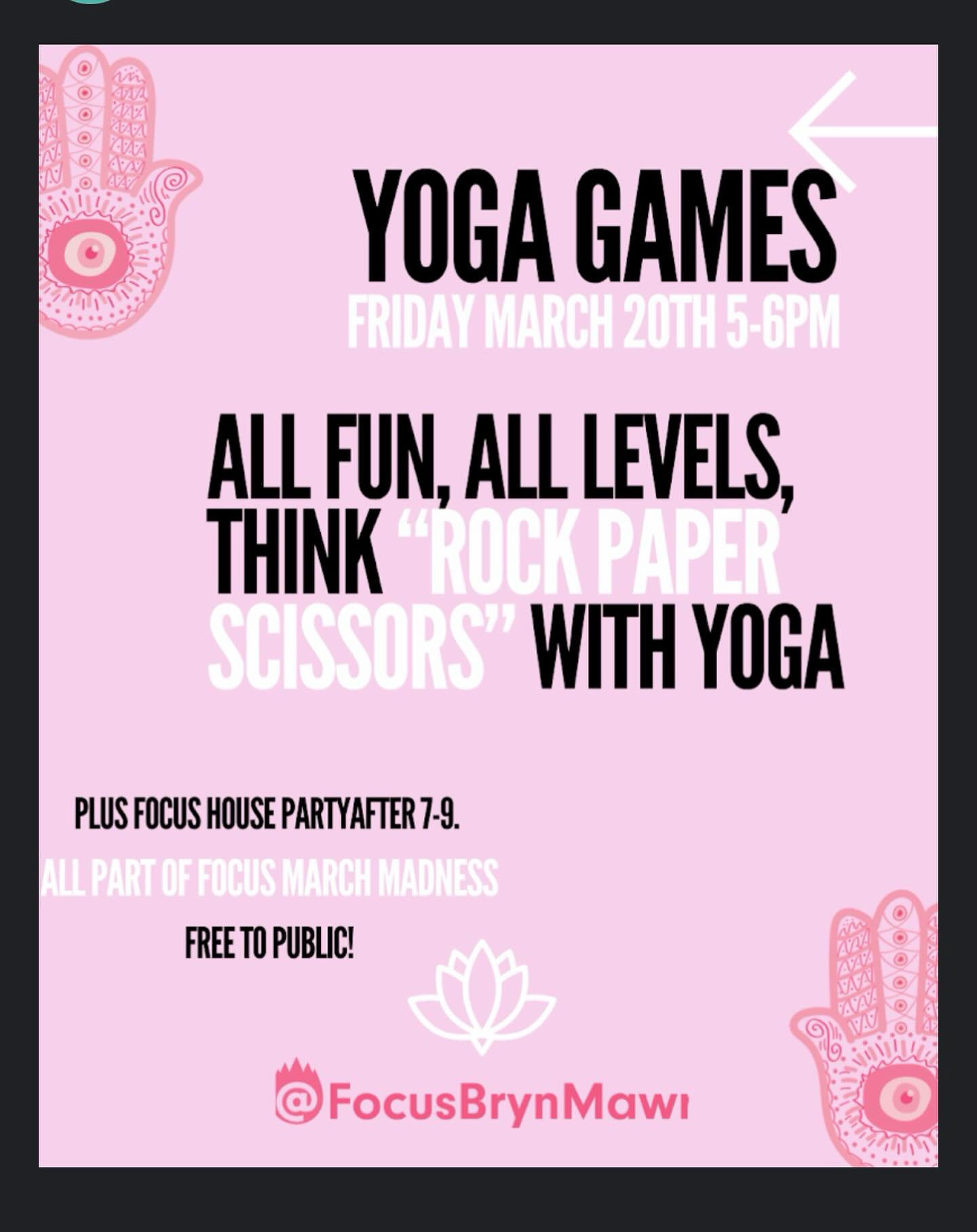 Come out and join us for a fun time and free prizes in the community event. If interested come sign up by the front desk and we’ll see you there!