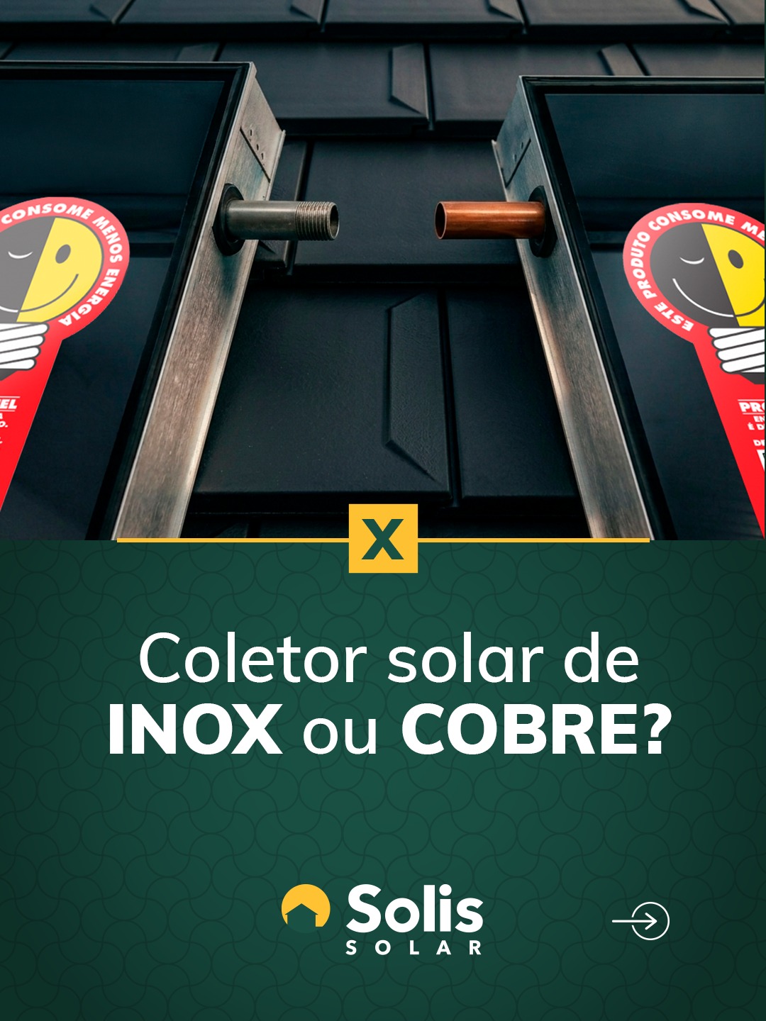 Projetos diferentes pedem soluções diferentes!
Qual coletor escolher em cada tipo de aplicação? Arrasta pro lado e descubra o material ideal. 😉