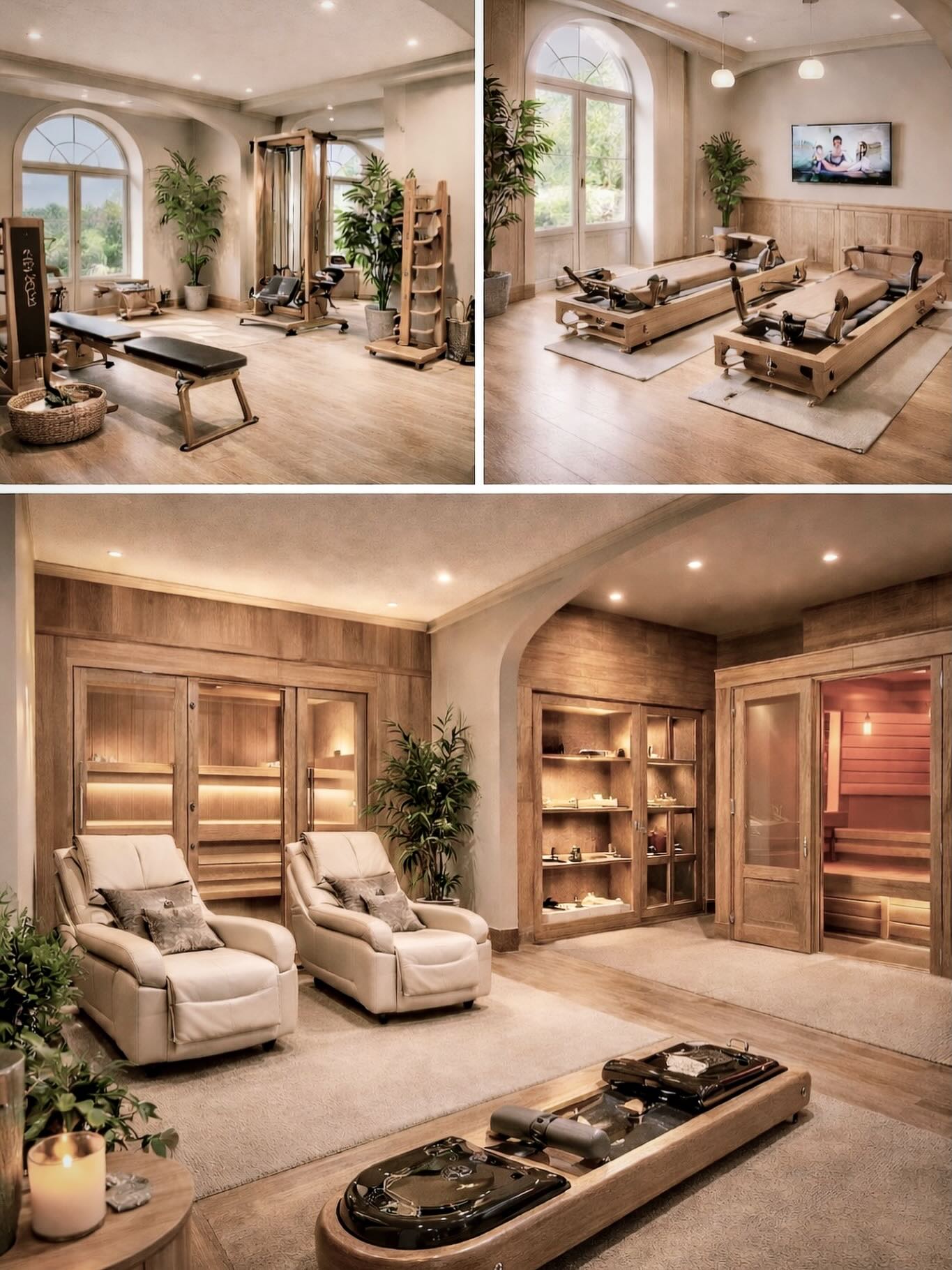 Another AI concept design idea I’ve been playing with — this time a women-only boutique wellness studio.
Would you workout in an an intimate space like this?
A timeless, elegant environment designed to feel warm, welcoming, and private — more like a wellness retreat than a typical gym. A place where you can slow down, focus on your body, and truly enjoy the experience.
A calm space combining Pilates, strength training, and relaxation areas to support women’s health and wellbeing.
#womenonlyfitness #boutiquefitnessstudio #wellnessspace #pilatesandstrength #womenswellbeing