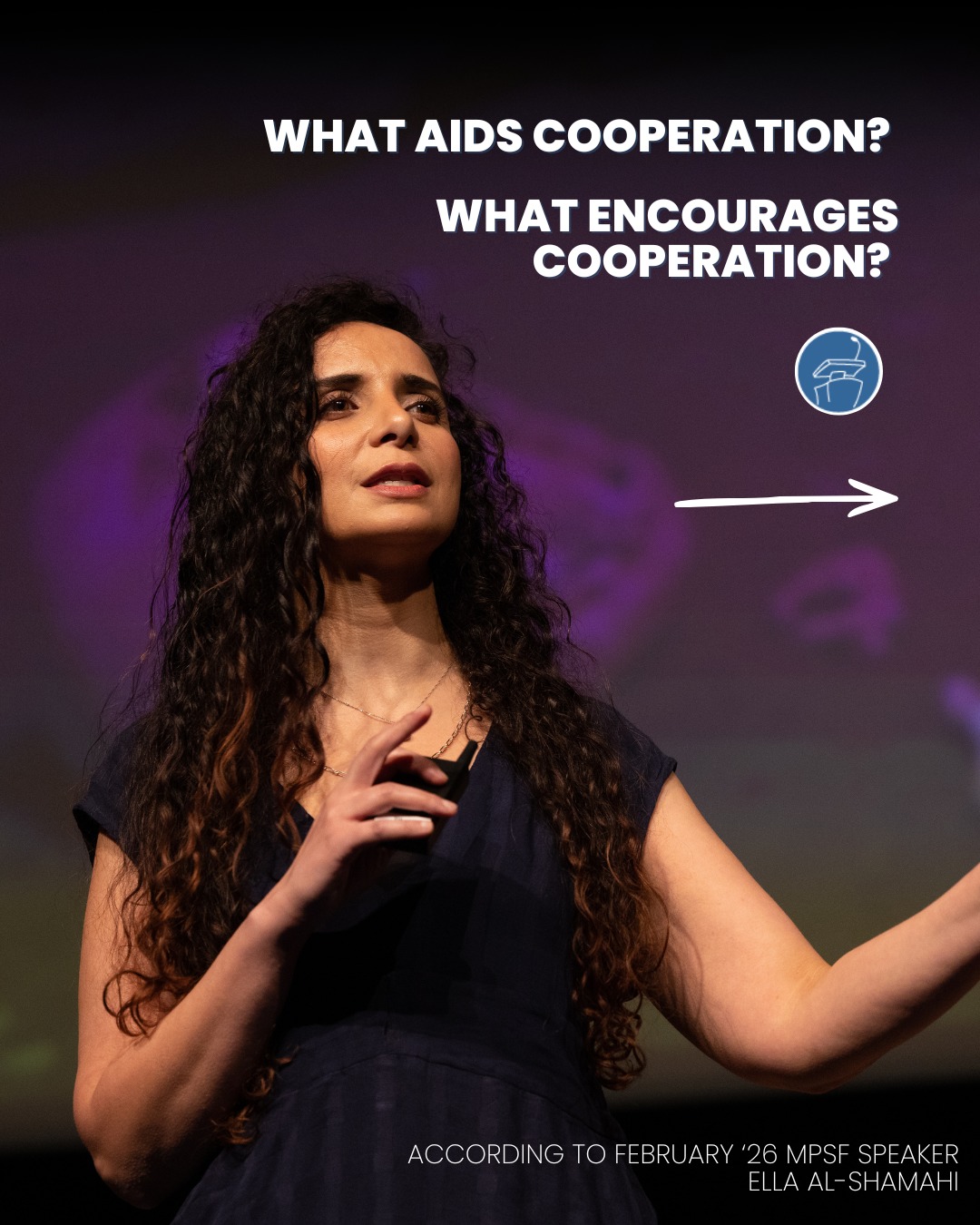 During her MPSF event, Ella Al-Shamahi reminded us that tribalism is ancient. It’s wired into us. Loving your tribe and protecting your people was once essential to survival. It’s how we bonded, coordinated, and built communities that outlasted every other human species.
But, what strengthens the in-group, can strain the out-group.
The question isn’t whether tribalism exists. It’s how we choose to channel it...toward division or toward cooperation at a scale that still moves us forward.
Join the conversation. Subscribe to the rest of the 2025-2026 season at our Oakland venue (sold as a series only): speakerseries.net