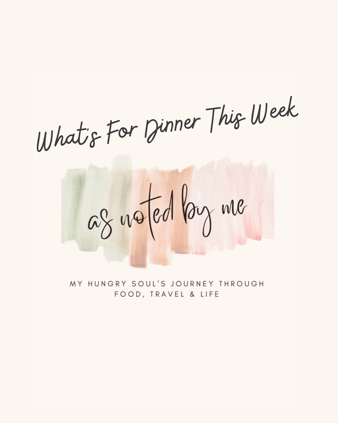 This week’s lineup for What’s for Dinner is full of comfort food, a little St. Patrick’s Day fun, and a few easy favorites to make the week delicious.
Monday — Philly Cheesesteak Sloppy Joes
Tuesday — Reuben Bake (a St. Patrick’s Day favorite)
Wednesday — Tacos (no recipe… we all have our favorite way)
Thursday — Leftovers (the only rule of this series)
Friday — Caesar Baked Sheet Pan Salmon
Cocktail: Irish Mule
Hope this week’s lineup gives you a little inspiration for your dinner table.
Happy dinner prep,
As Noted By Me
#whatsfordinner #weeklymealplan #asnotedbyme