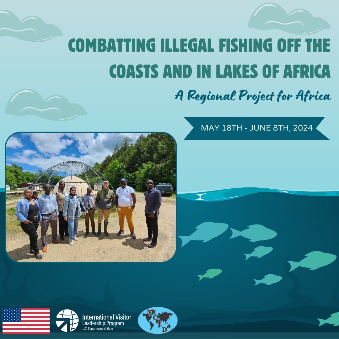 In late spring of this year, MCID hosted seven international visitors from across Africa for an #ivlp project titled “Combatting Illegal Fishing off the Coasts and in Lakes of Africa.” For this program, these military and civil society experts traveled to DC, New Hampshire, Ohio, and Oregon to learn about best practices in countering illegal fishing and facilitate connections between law enforcement and fisheries management organizations. From visiting fish hatcheries and Coast Guard stations to meeting with local officials safeguarding marine resources, the visitors got to see multiple federal and local efforts that protect marine wildlife from illegal fishing. MCID would like to thank our CBM partners @worldaffairscouncilofnh, @globalcincynky, and @world_oregon for making this such a memorable program!
#combattingillegalfishing #fishing