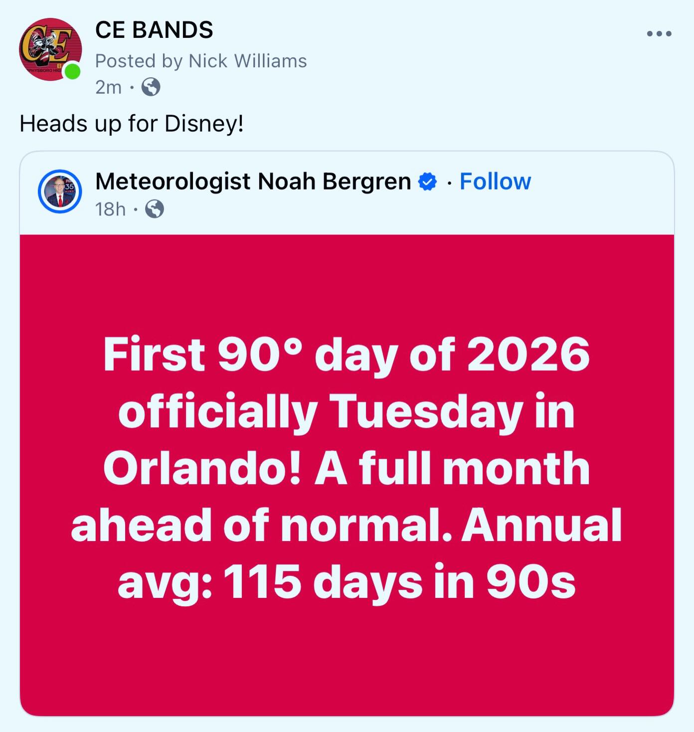 Just in time for our upcoming trip! Please start planning ahead.