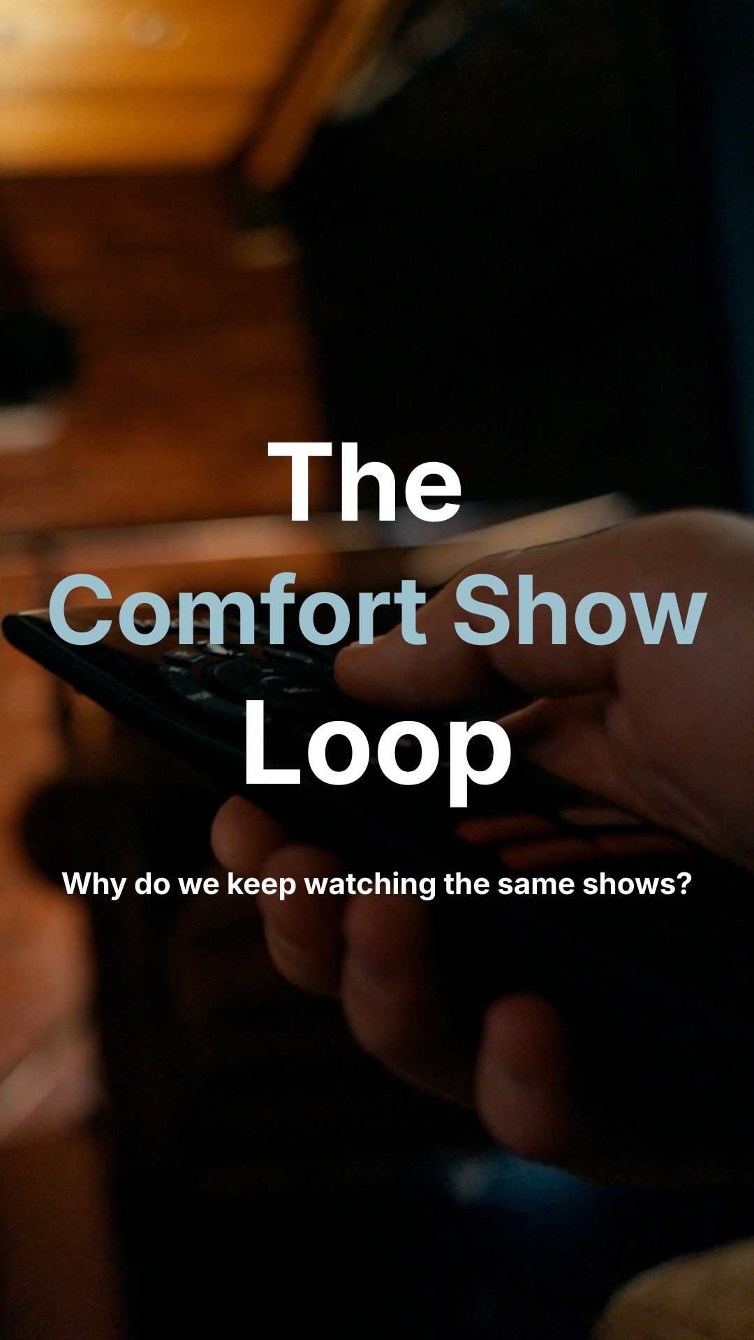 Scrolling for 30 minutes just to put on the exact same episode of The Office or Friends you’ve seen a dozen times? You are definitely not alone. 📺🍿
But why do we do this instead of watching something new? It’s not laziness—it is actually your brain’s way of self-regulating. Here is the psychology behind your "Comfort Show":
🧠 1. Cognitive Ease: By the end of the day, your brain is tired of making decisions (decision fatigue). Watching a new show requires mental energy to learn new plots and characters. An old show requires zero effort. It’s a cognitive rest state.
🛡️ 2. Predictability equals Safety: In a world that is chaotic and unpredictable, your comfort show offers a guaranteed outcome. You already know the jokes, the drama, and the happy ending. This predictability actively lowers your cortisol (stress hormone) levels.
✨ 3. Parasocial Relationships: Our brains are wired for connection. Familiar characters feel like old friends. Returning to them provides a genuine sense of belonging and comfort when you are feeling lonely or overwhelmed.
So, the next time you hit "Re-watch" for the 10th time, don't feel guilty. You are just giving your nervous system exactly what it needs: a safe, predictable, and cozy space. 🛋️
💬 The big question: What is your ultimate, never-get-tired-of-it Comfort Show? Drop the title in the comments! 👇 (Let's see which show wins!)
#ComfortShow #PsychologyFacts #AnxietyRelief #MentalHealthAwareness #DecisionFatigue #EverydayPsychology #TheOffice #FriendsTVShow #NervousSystemRegulation #TherapyToronto #VMAPsych #TorontoTherapist