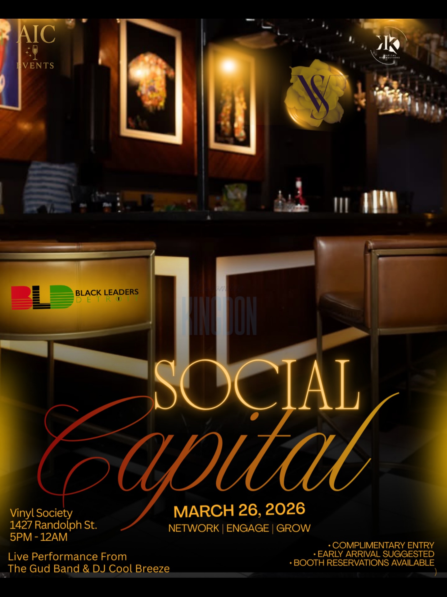 Pull up and connect.
Black Leaders Detroit will be at Social Capital. A night dedicated to networking, community, and building meaningful connections in Detroit.
#blackleadersdetroit #detroit #detroitevents #nonprofit #thingstodoindetroit