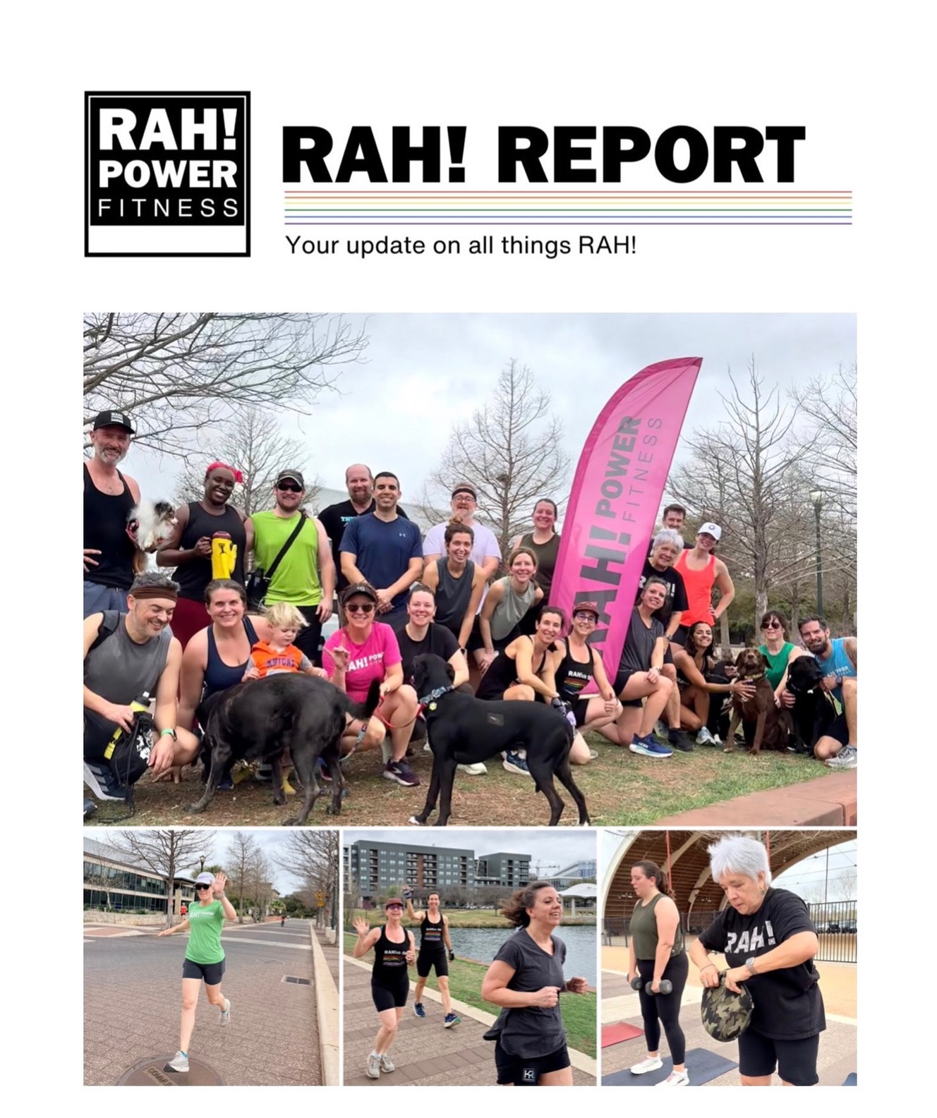 It’s here RAH! Power people. Your latest RAH! Report 🚨📰🚨with FREE events, schedule updates for next week 📆, and more. Check your inbox or click the “Announcements” tab from the RAH! app. Not getting it? Sign up at the link in bio. It’s FREE!