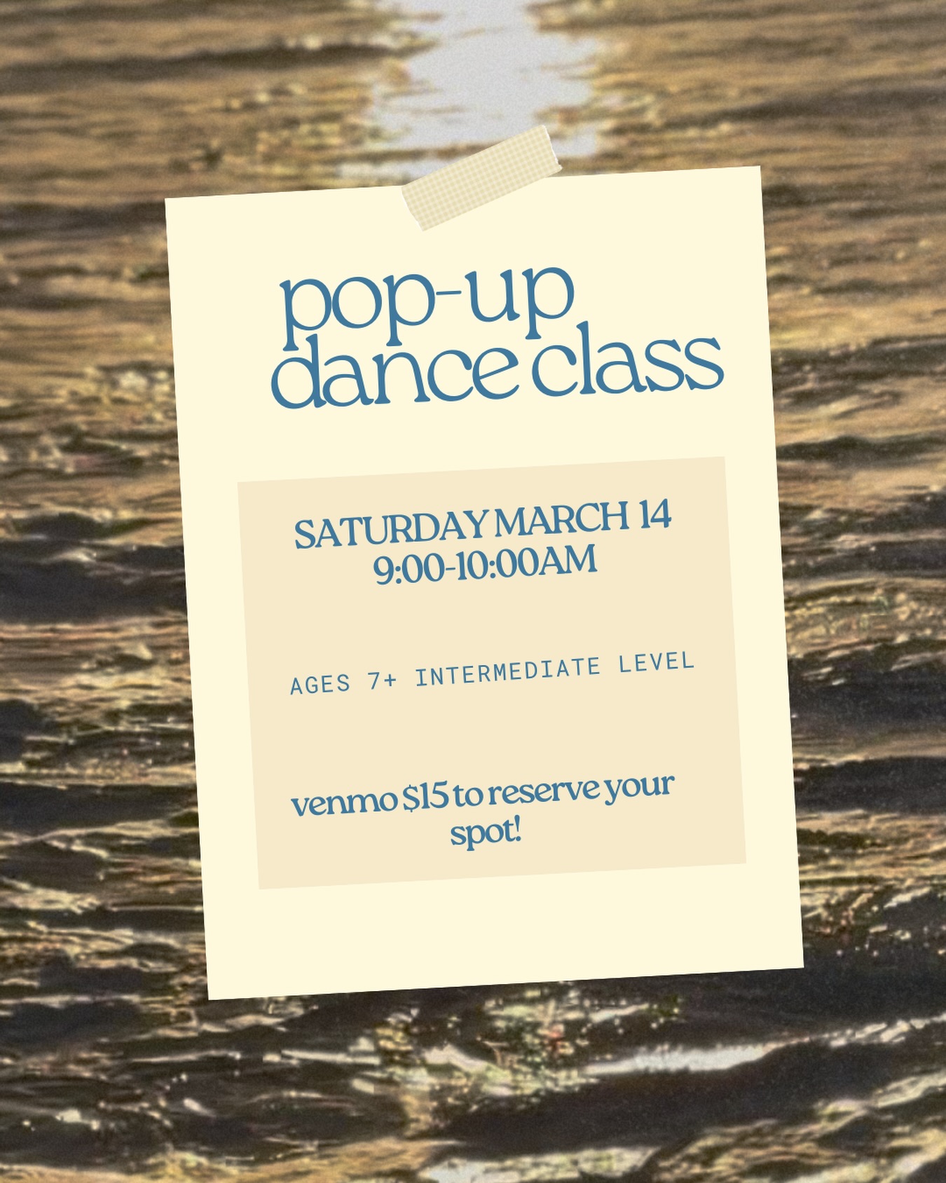 Join us for a pop-up class this Saturday with Miss Bridget! Venmo $15 to @nsda808 to reserve your dancer’s spot💛