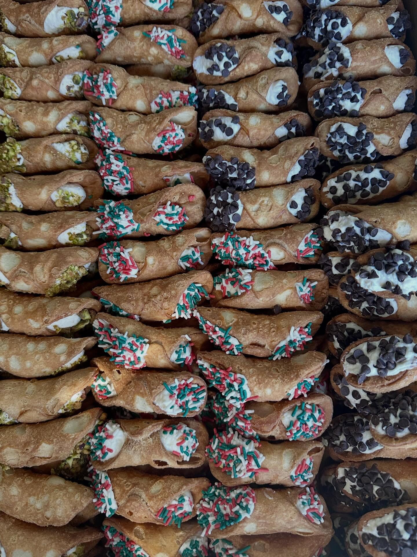 120 Mini Cannoli for a Holy Cannoli themed 1st Birthday!
