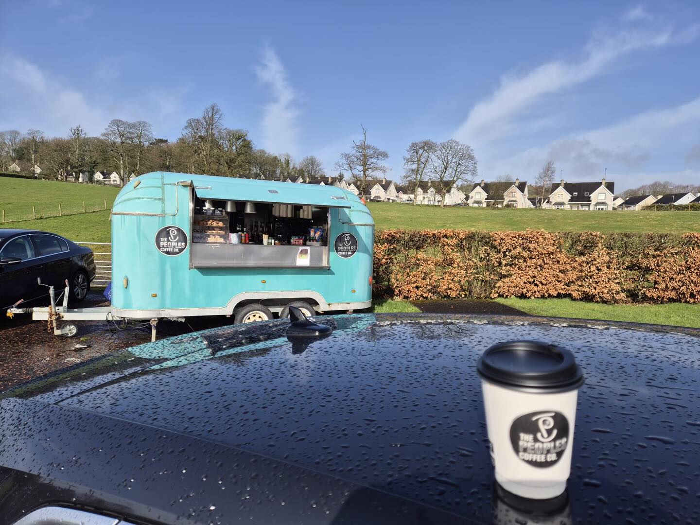 Great day to be out and about and great coffee too! @thepeoplescoffeeco