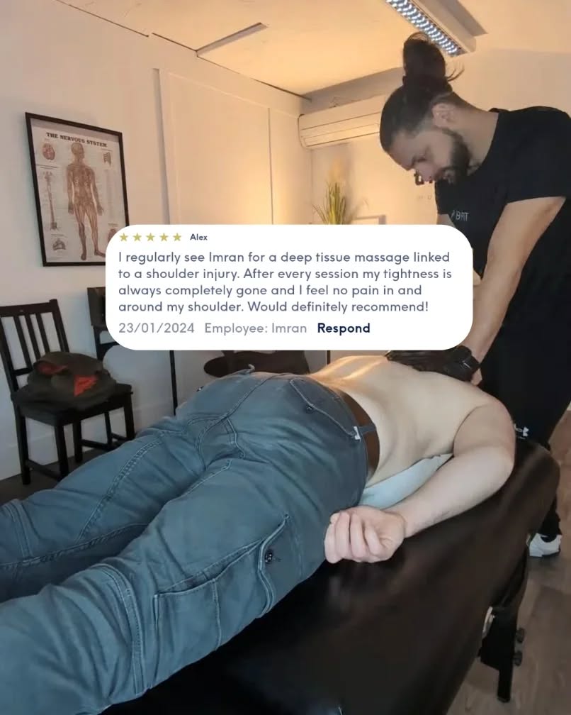 A Year of 5-Star Recoveries! đ
Last year was an incredible one at the clinic, filled with 5-star treatments and even better results!
Thanks to my amazing clients, I was proud to earn a spot as one of Treatwell's Top Rated Clinics.
But the real win?
Helping hundreds of people leave their pain and injuries behind to smash their fitness, training, and lifestyle goals. đŞ
Swipe through to see how Iâve supported clients with everything from shoulder issues to stubborn lower back pain and knee problemsâgetting them back to what they love pain-free.
Donât let injuries hold you back this year.
Make 2025 the year you go all-in on your health, your goals, and your best self.
đ Ready to tackle the year with confidence?
Shoot me a message or book your 5-star treatment today. Letâs get you on track to success!