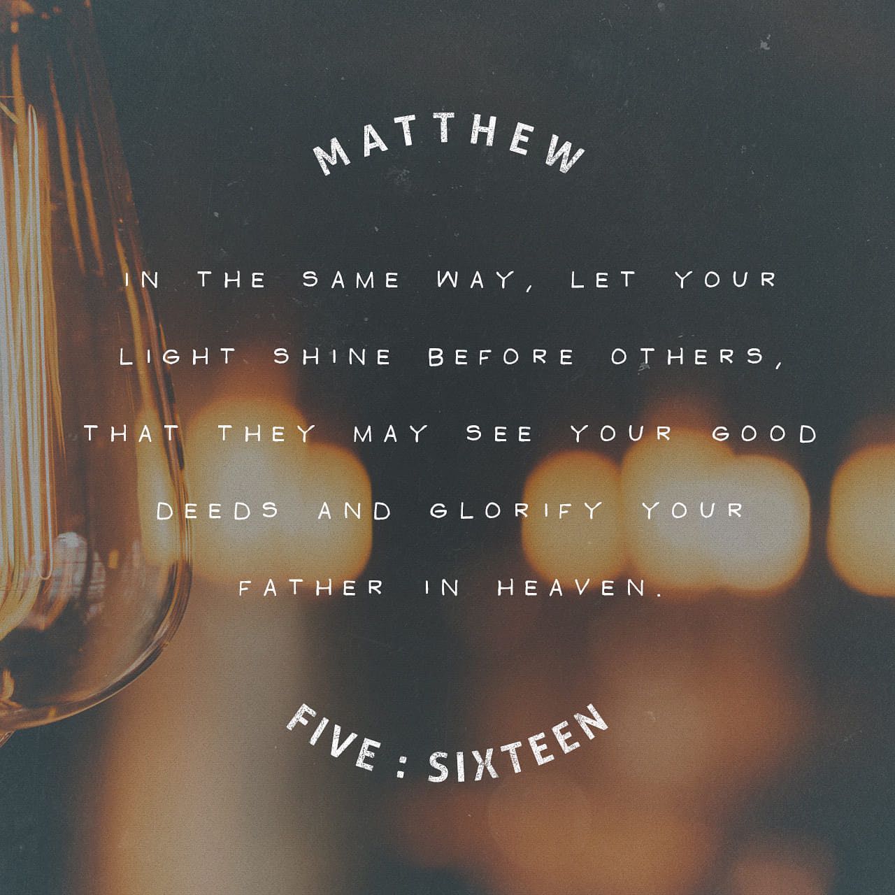 I love how this hymn kind of lets you step inside thinking about this Bible verse:
.
Who was that man in Galilee,
Healing and teaching beside the sea?
What was the power that made him strong?
How can we learn to sing his song?
He told us,
I am the light of the world,
I am the light of the world,
So follow me and shine out
For I am the light of the world!
Why are we here, and who are we
What is his purpose for you and me?
Our little light seems small and dim
Next to the blaze that comes from him!
He told us,
You are the salt of the earth,
You are the light of the world.
So follow me and shine out
For you are the light of the world!
Christ is the light with which we shine,
Lit from within by this love divine.
Step out with courage, dare to go,
Give from the heart the love you know.
He told us,
We are the salt of the earth,
We are the light of the world.
We follow him and shine out
For Christ is the light of the world!
— Christian Science Hymnal, #600
.
#bibleverse #biblestudy #dailyverse #versiculodeldia #shineon #luzdelmundo #lightoftheworld #youversionbibleapp